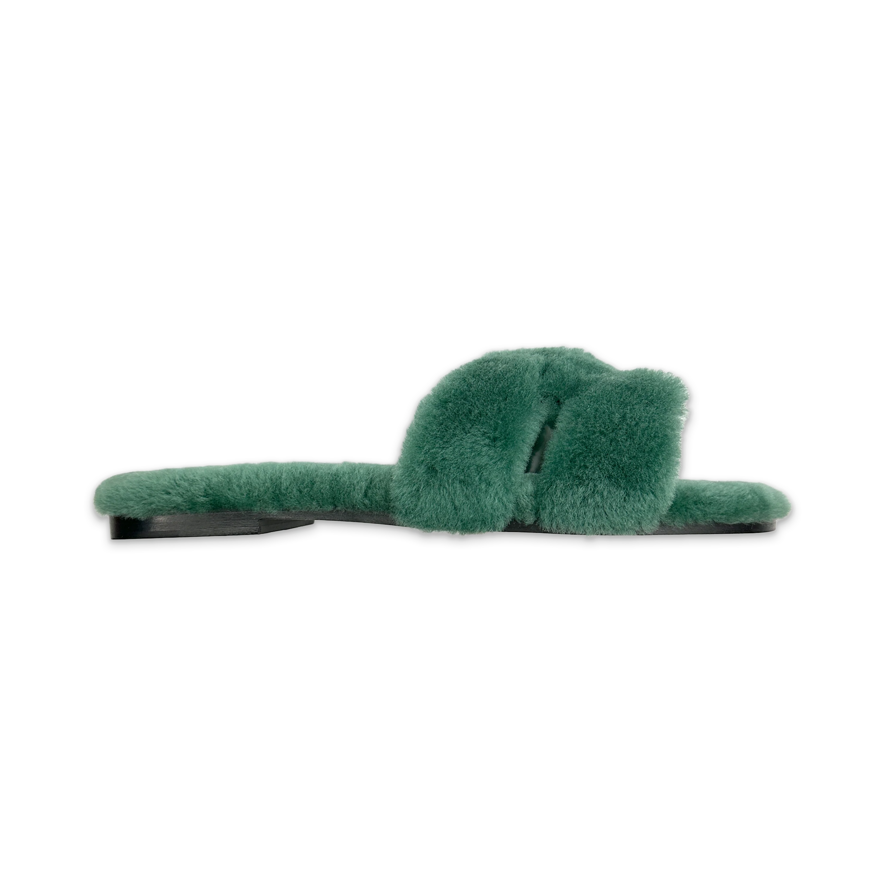 Oran Sandal Shearling “Green"