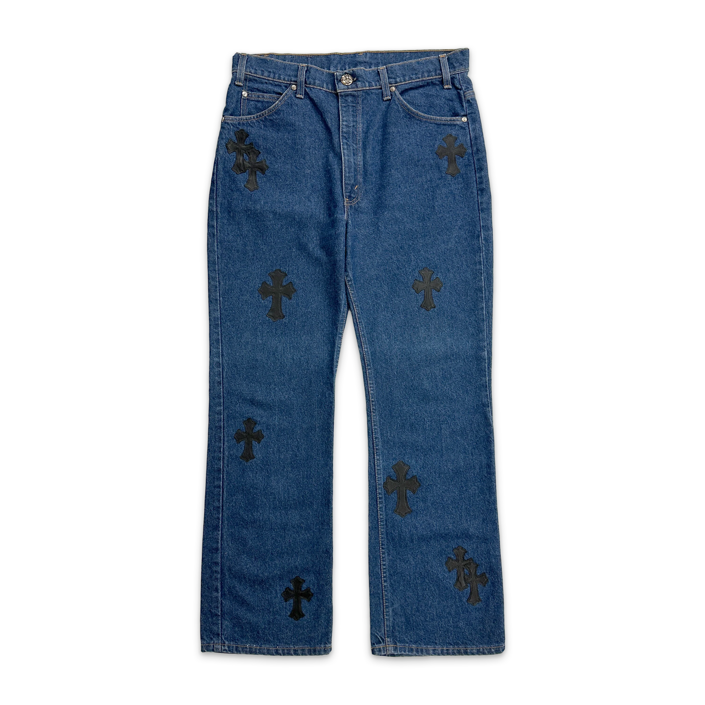 Orange Tab Levi's 517 Indigo Denim "Black Crosses"