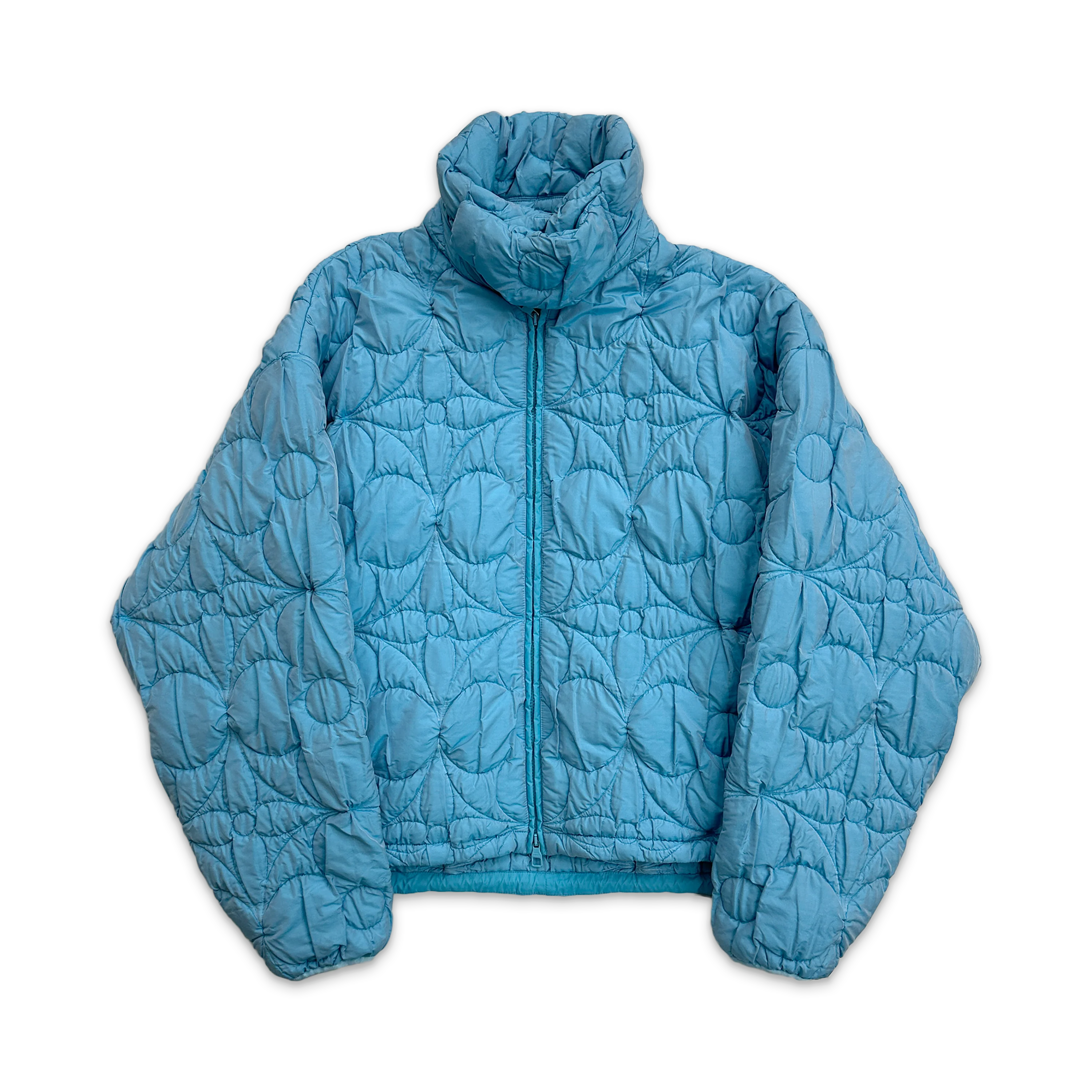 Padded Three Flower Jacket "Sky Blue"
