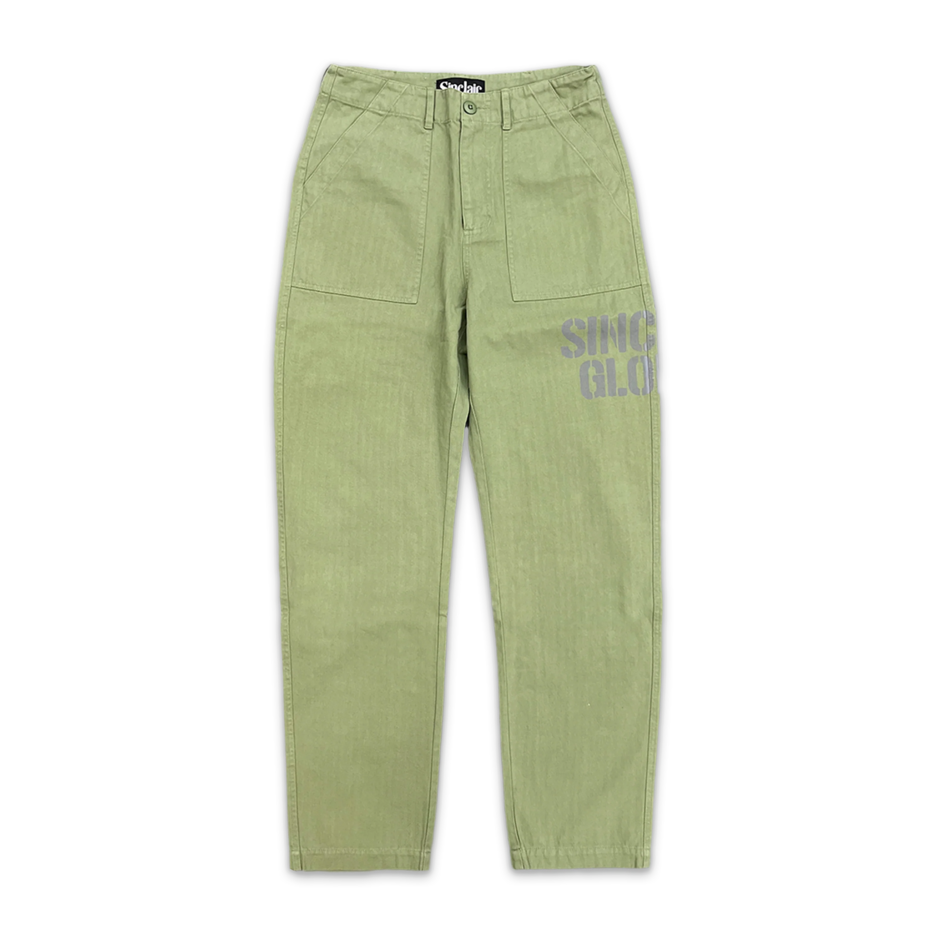 Painted Fatigue Pants "Olive"