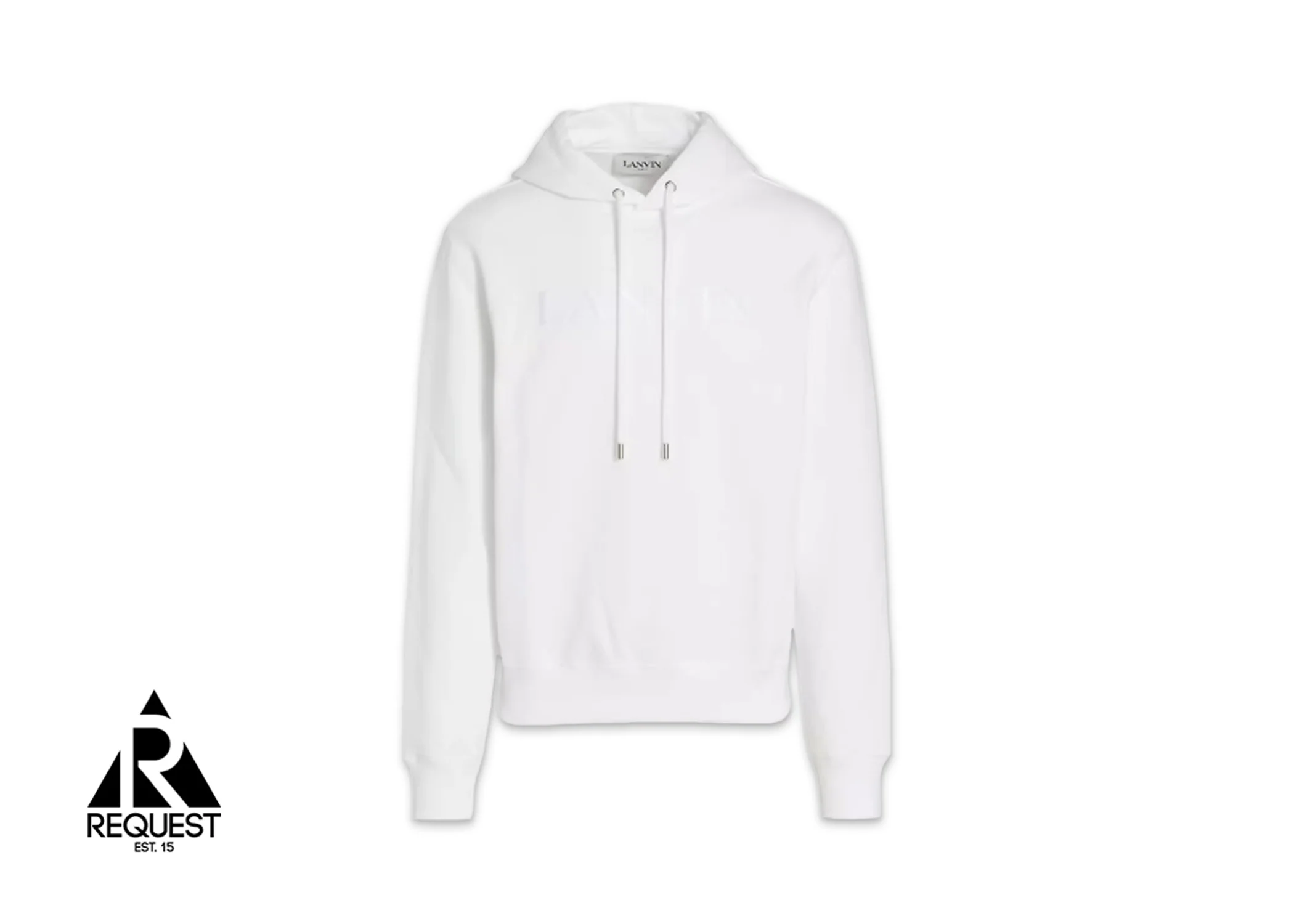 Pairs Embroidered Logo Hoodie "White"