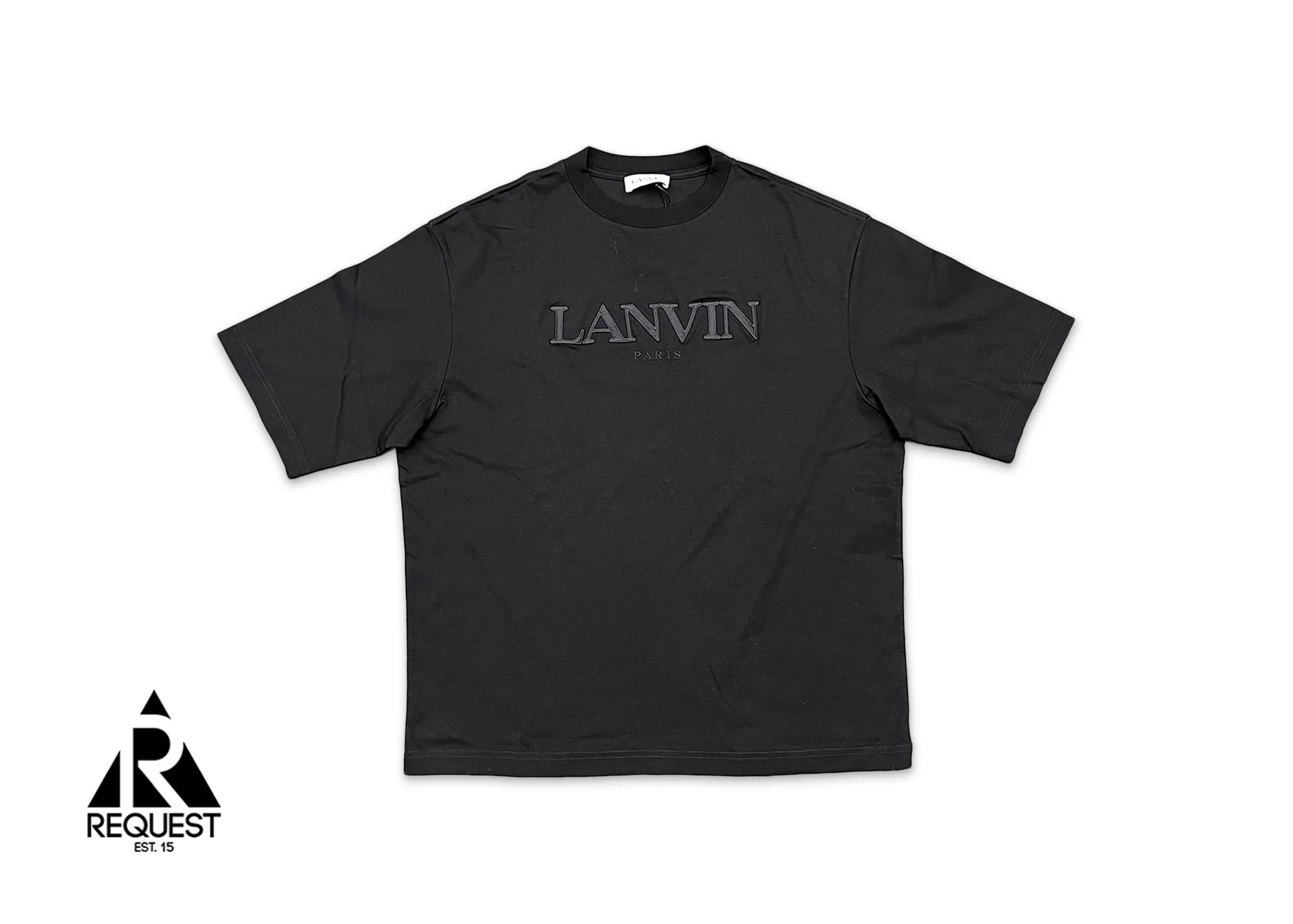 Paris Embroidered Tee "Black"