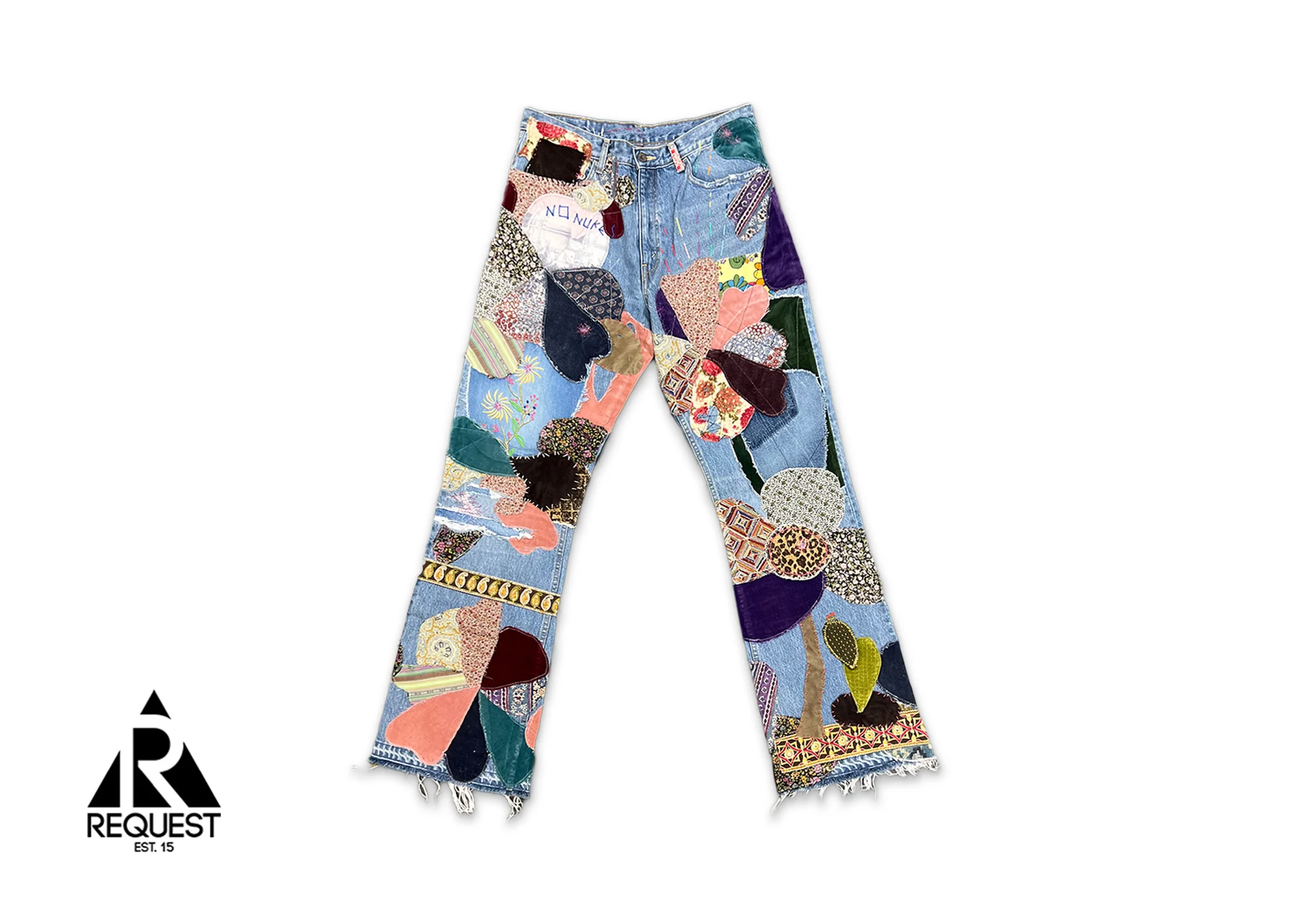 Patchwork Jeans "Flare Hippie"