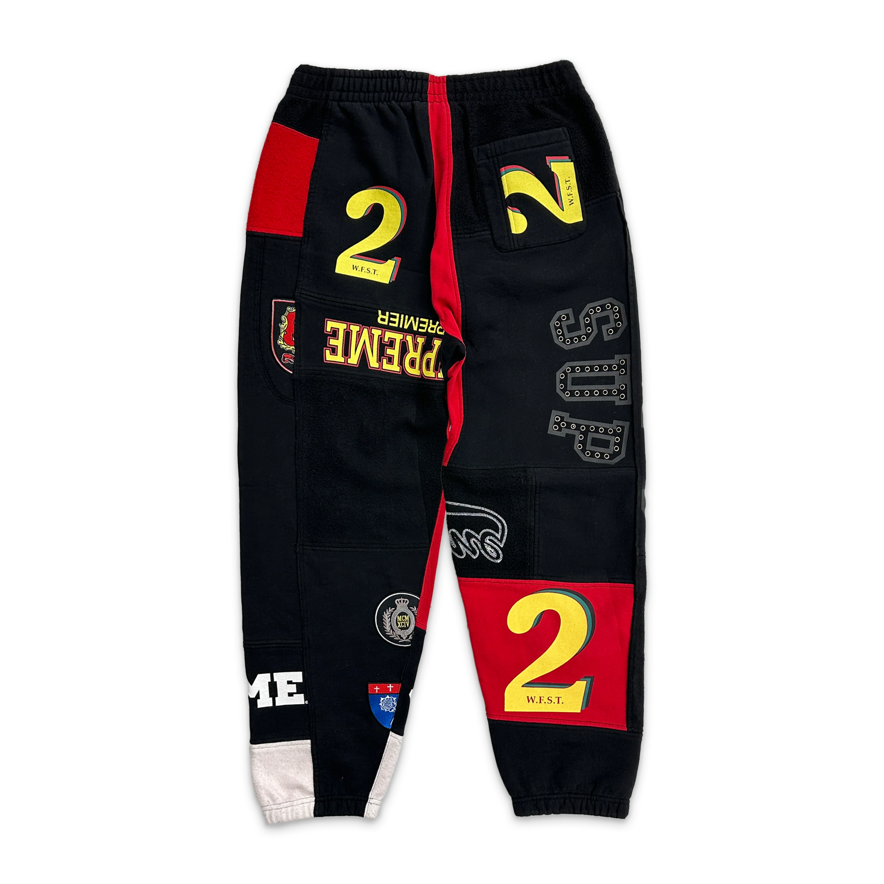 Patchwork Sweatpant (SS25) "Black" - Image 2