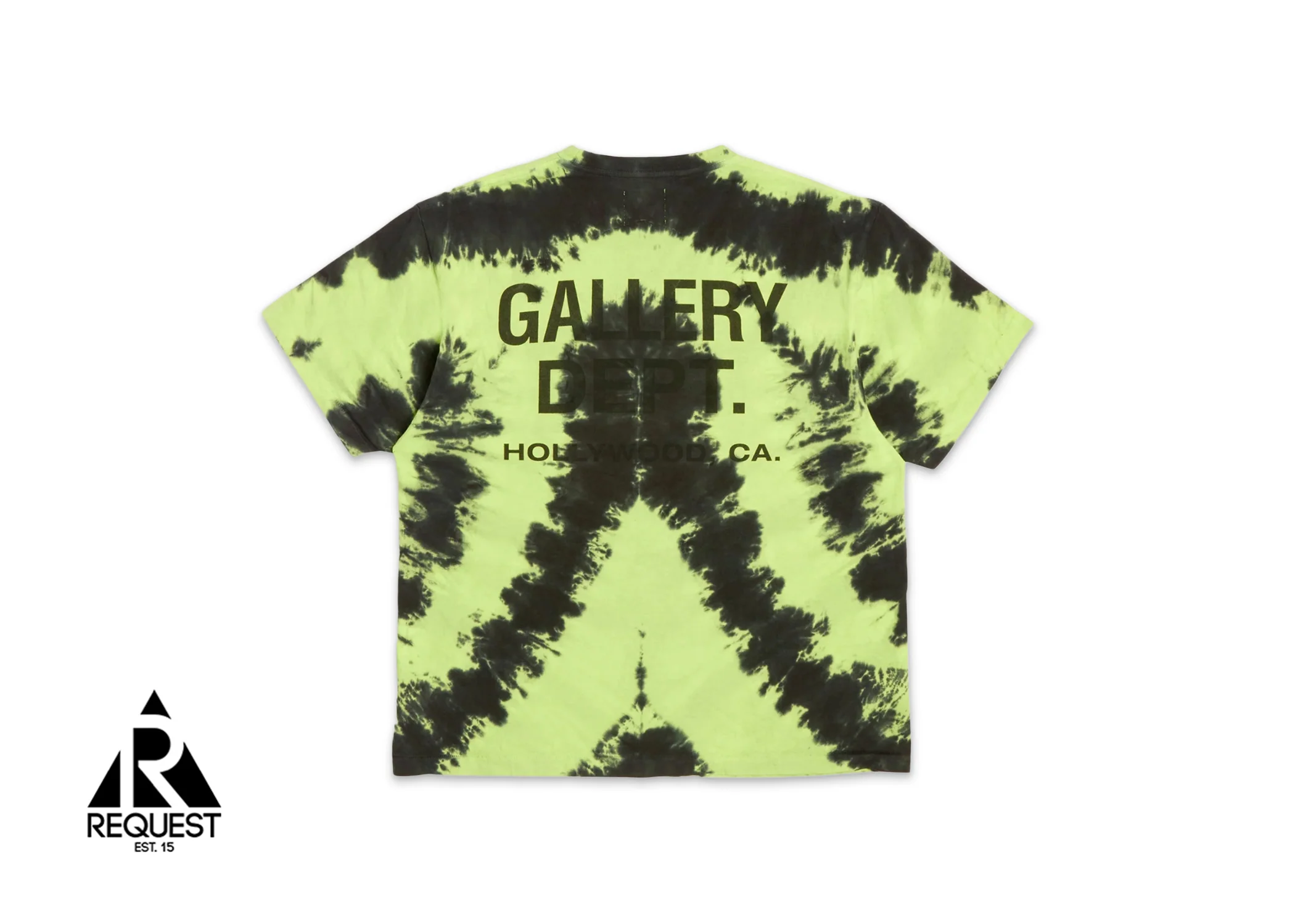 Peace Tee "Tie Dye Lime Black" - Image 2