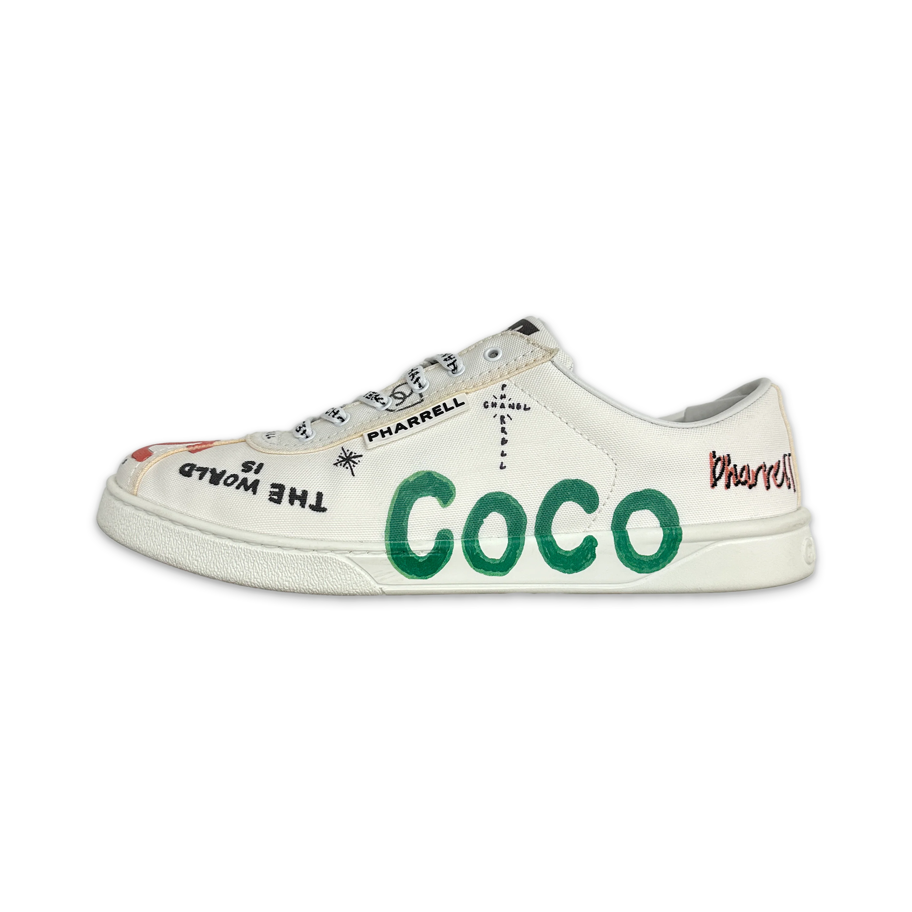 Pharrell Multi Logo Canvas Sneaker - Image 2