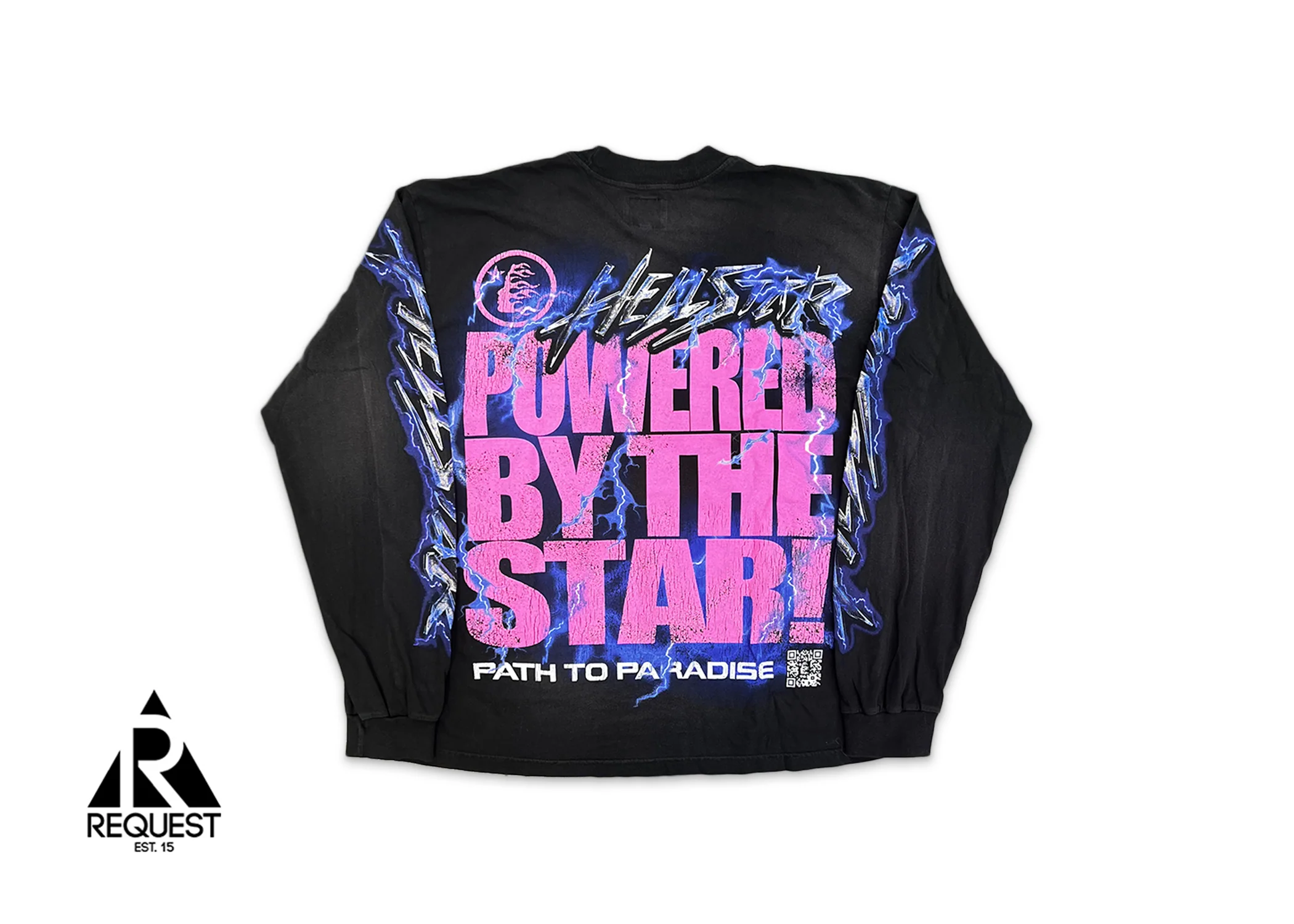 Powered By The Star L/S Tee “Black” - Image 2