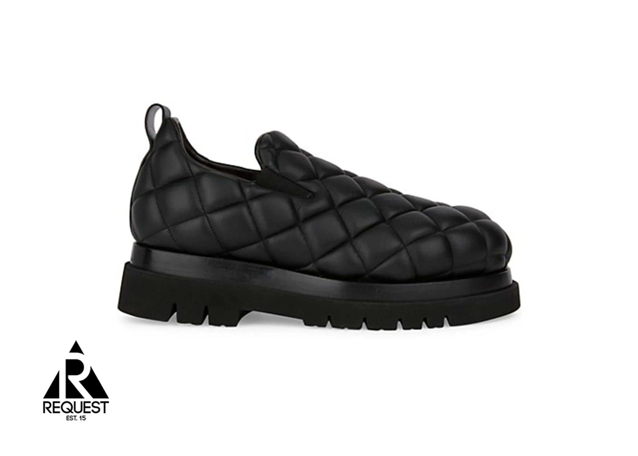 Quilted Stitched Nap Lambskin "BLACK"