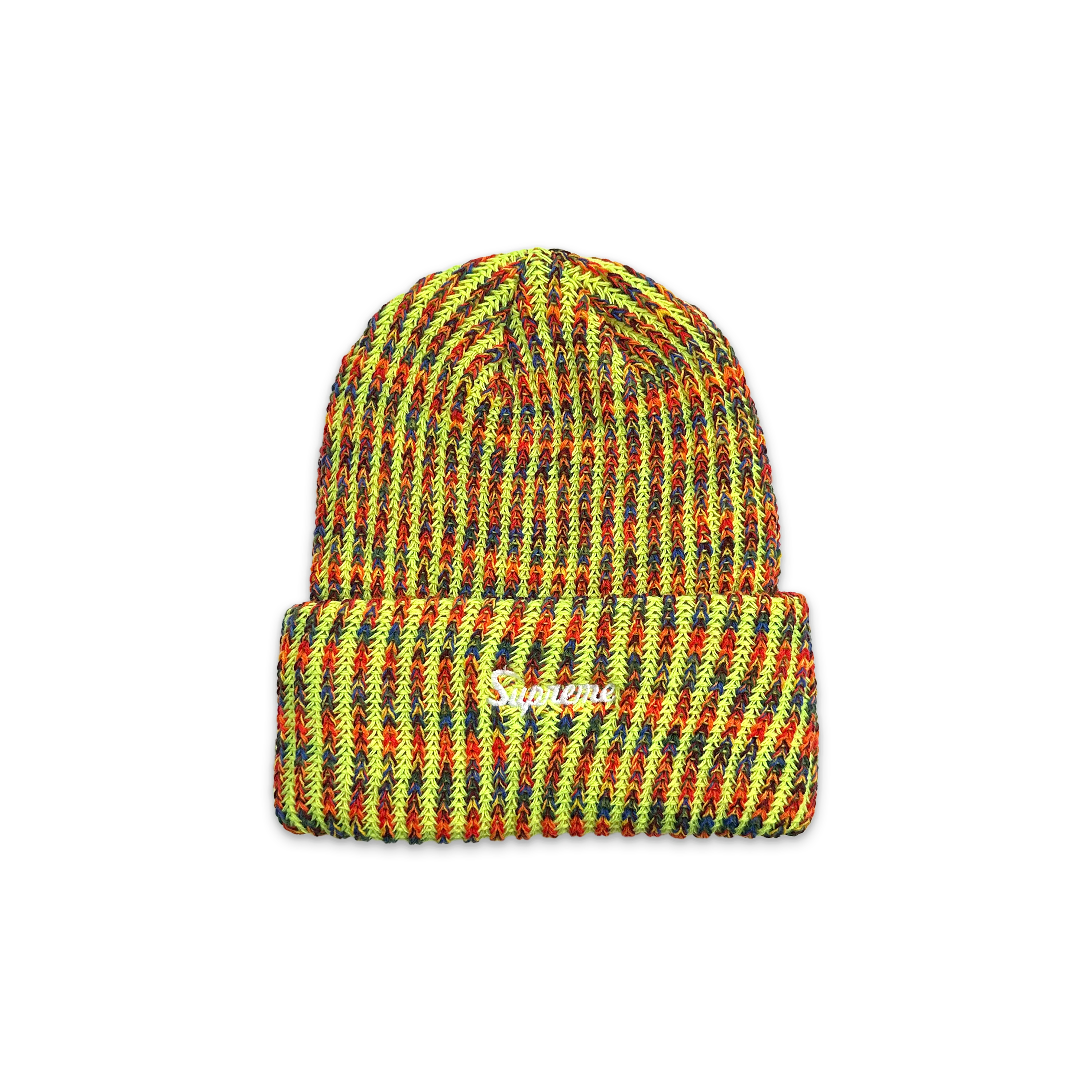 Rainbow Loose Gauge Beanie FW25 "Neon Yellow"