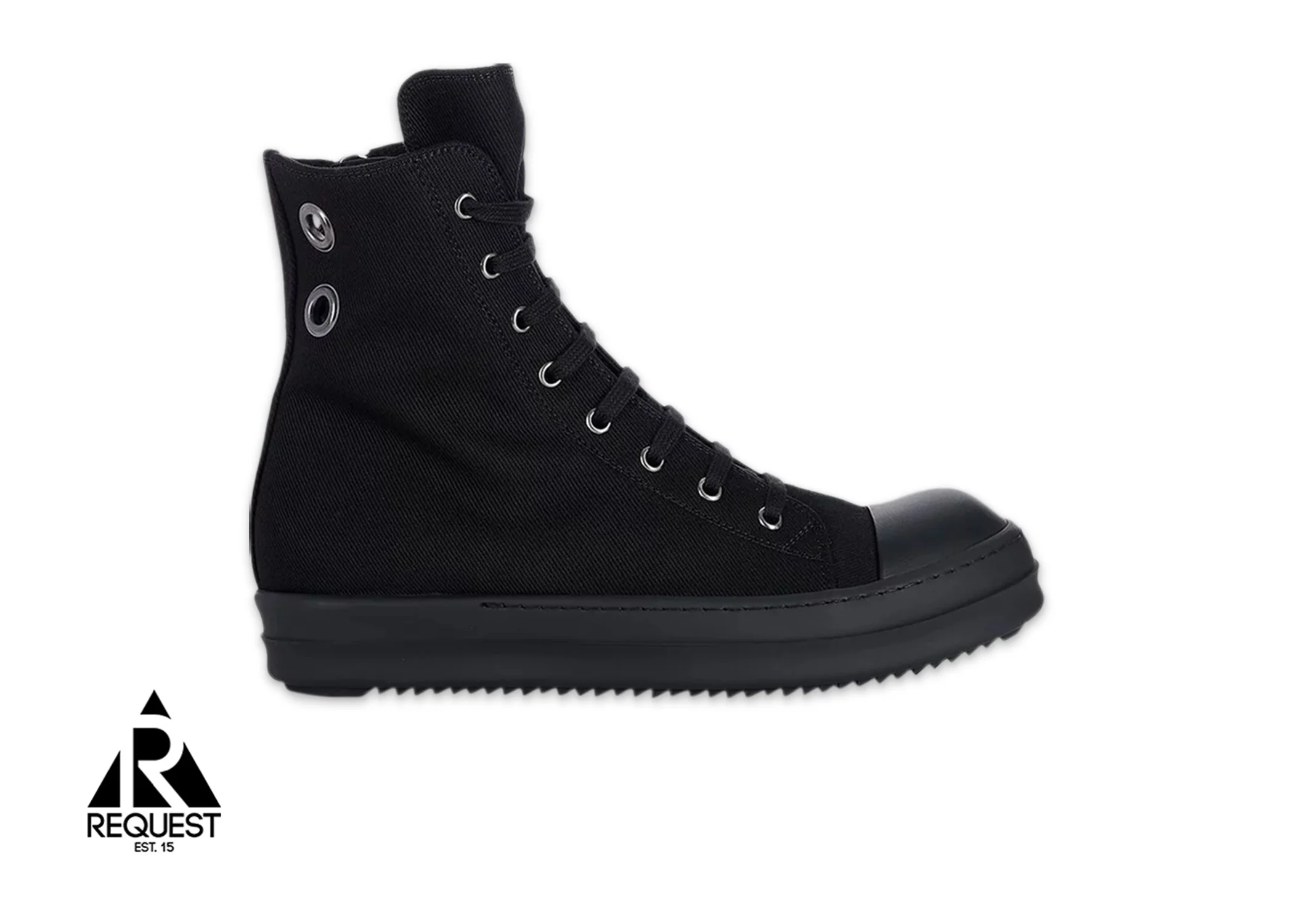 Ramones High Eyelet Detailing "All Black"