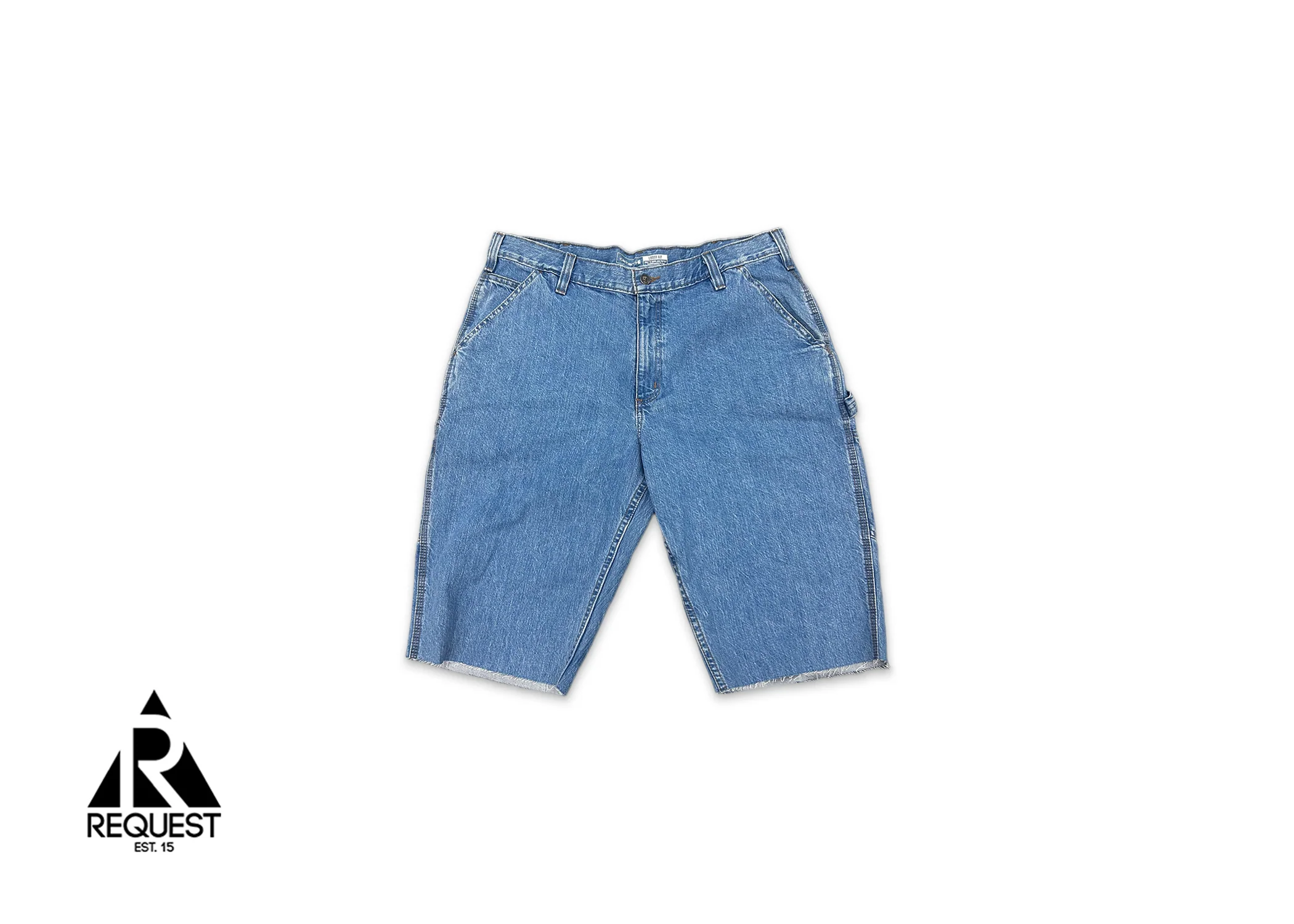 Reaper Denim Shorts "Light Wash/Yellow" - Image 2