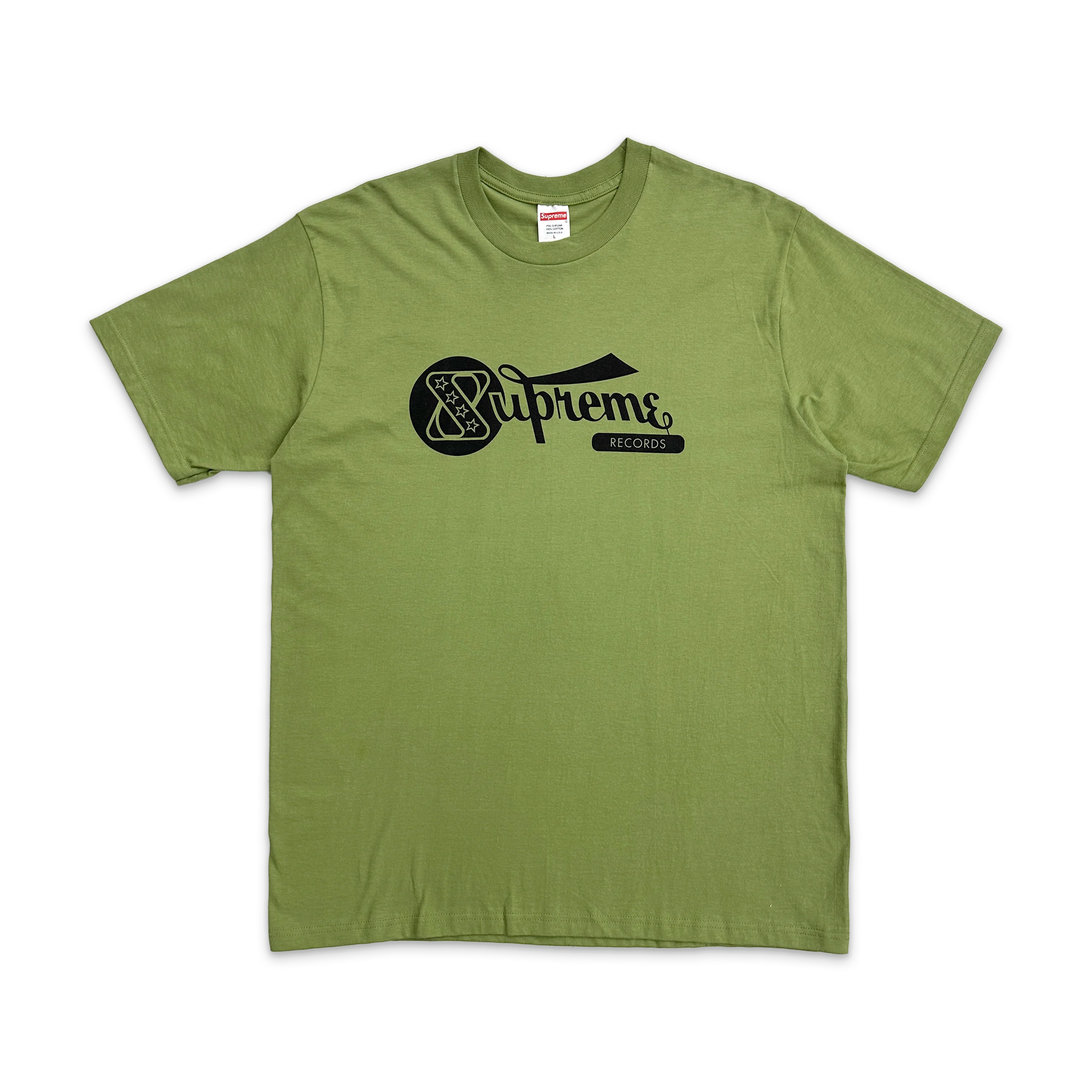 Records Tee "Moss Green"