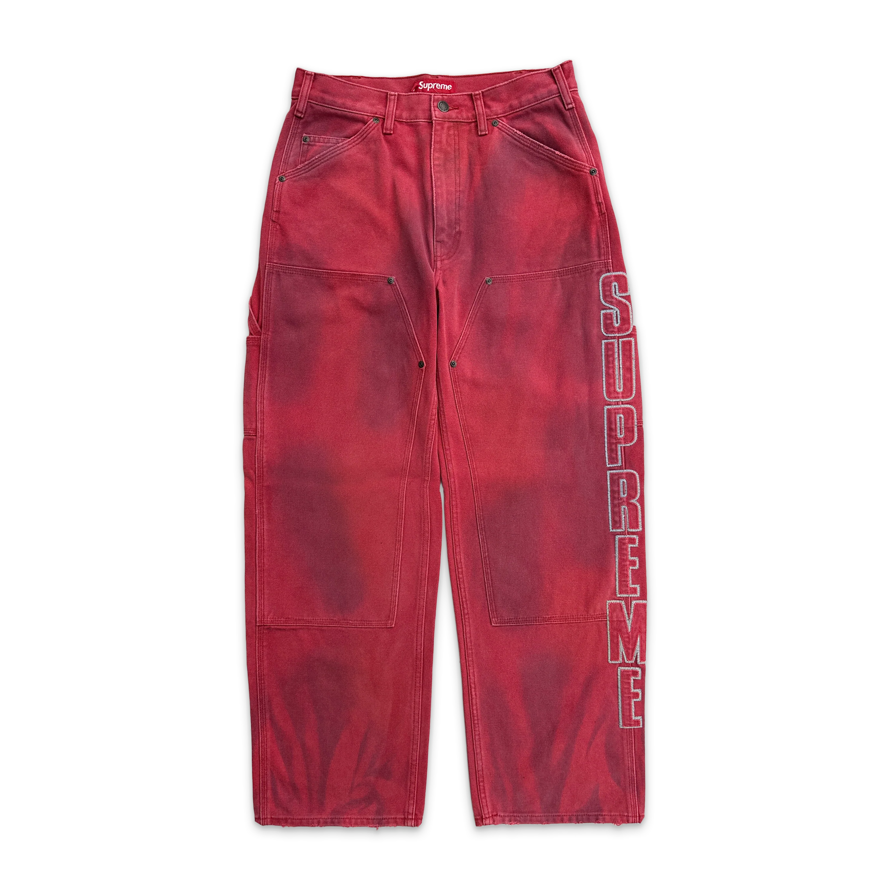 Reflective Double Knee Pants FW25 "Red"