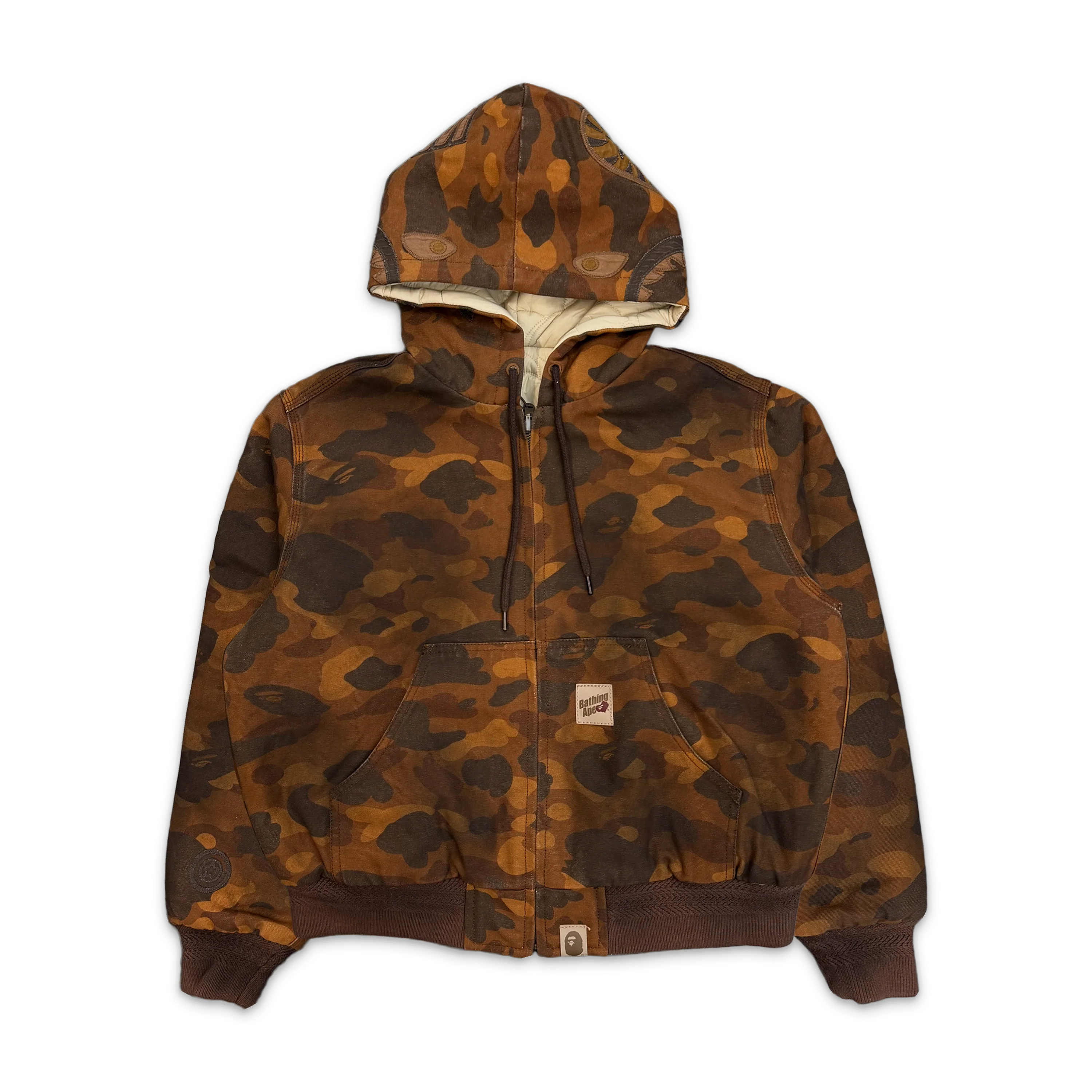 Reversible Shark Zip Heavy Work Jacket "1st Camo Orange"