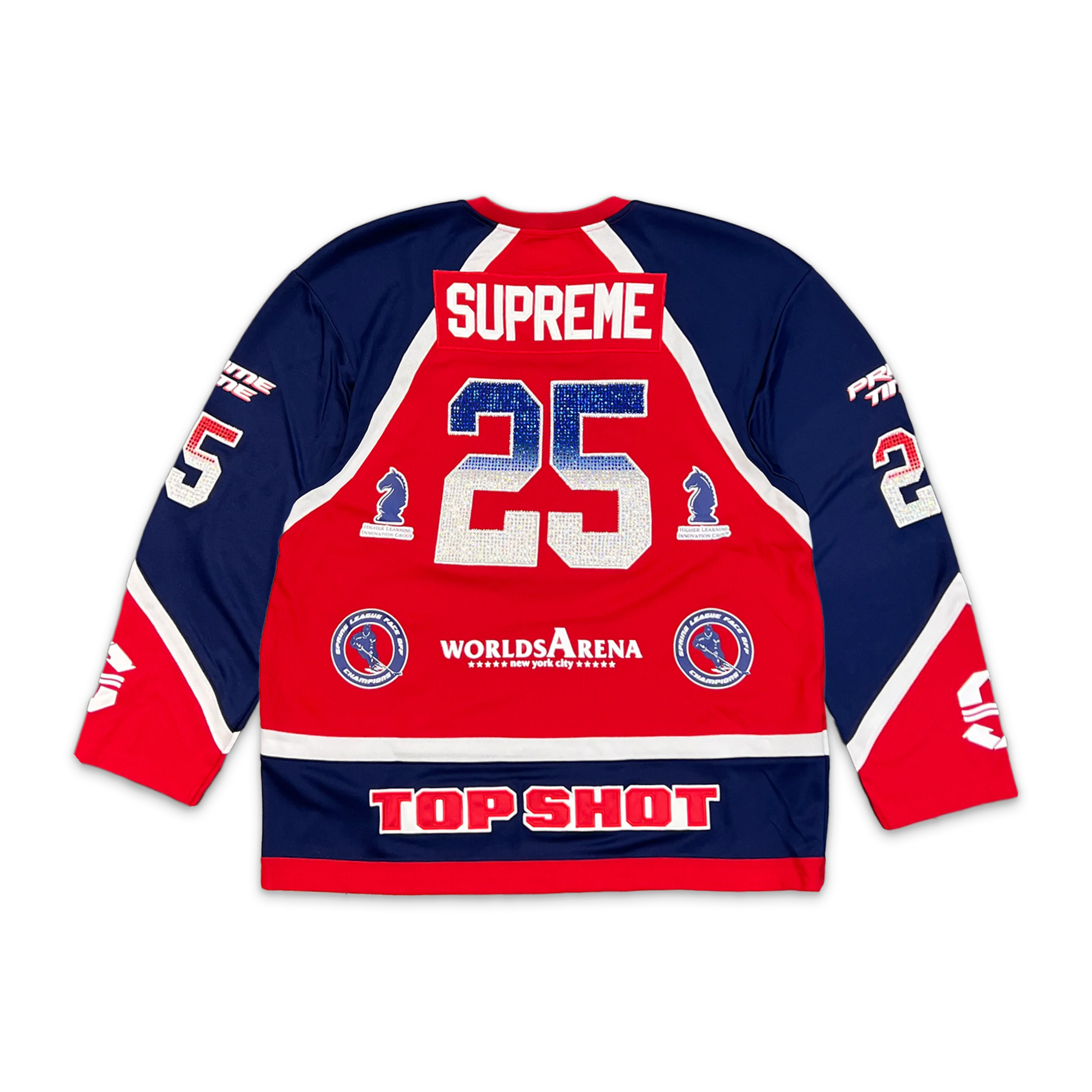 Rhinestone Hockey Jersey "Red" - Image 2