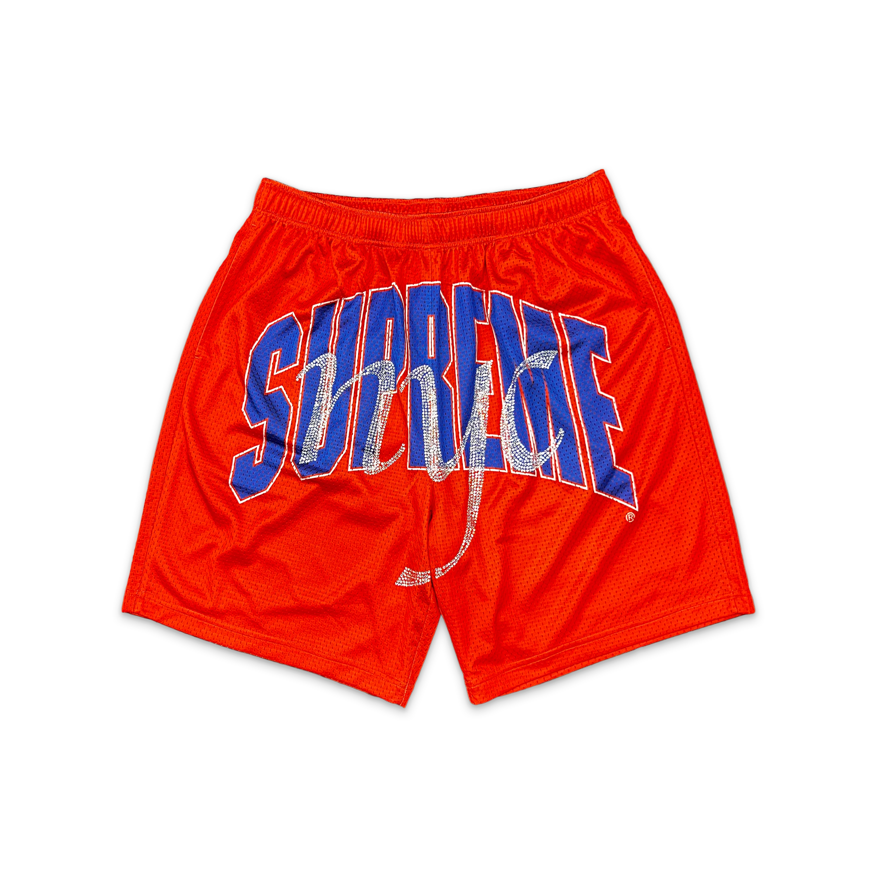 Rhinestone Mesh Shorts "Orange" (SS26)