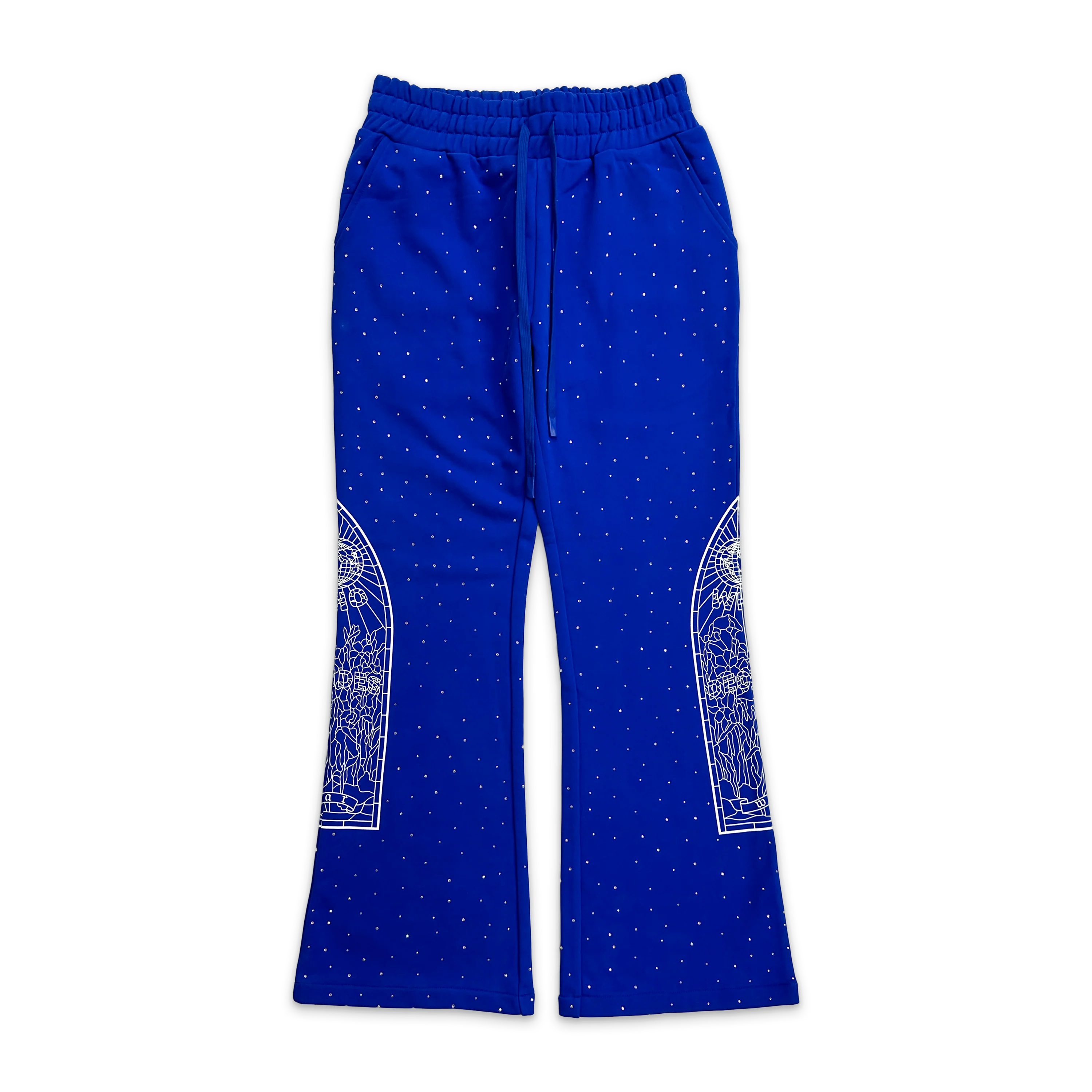 Rhinestone Sweatpants "Indigo"