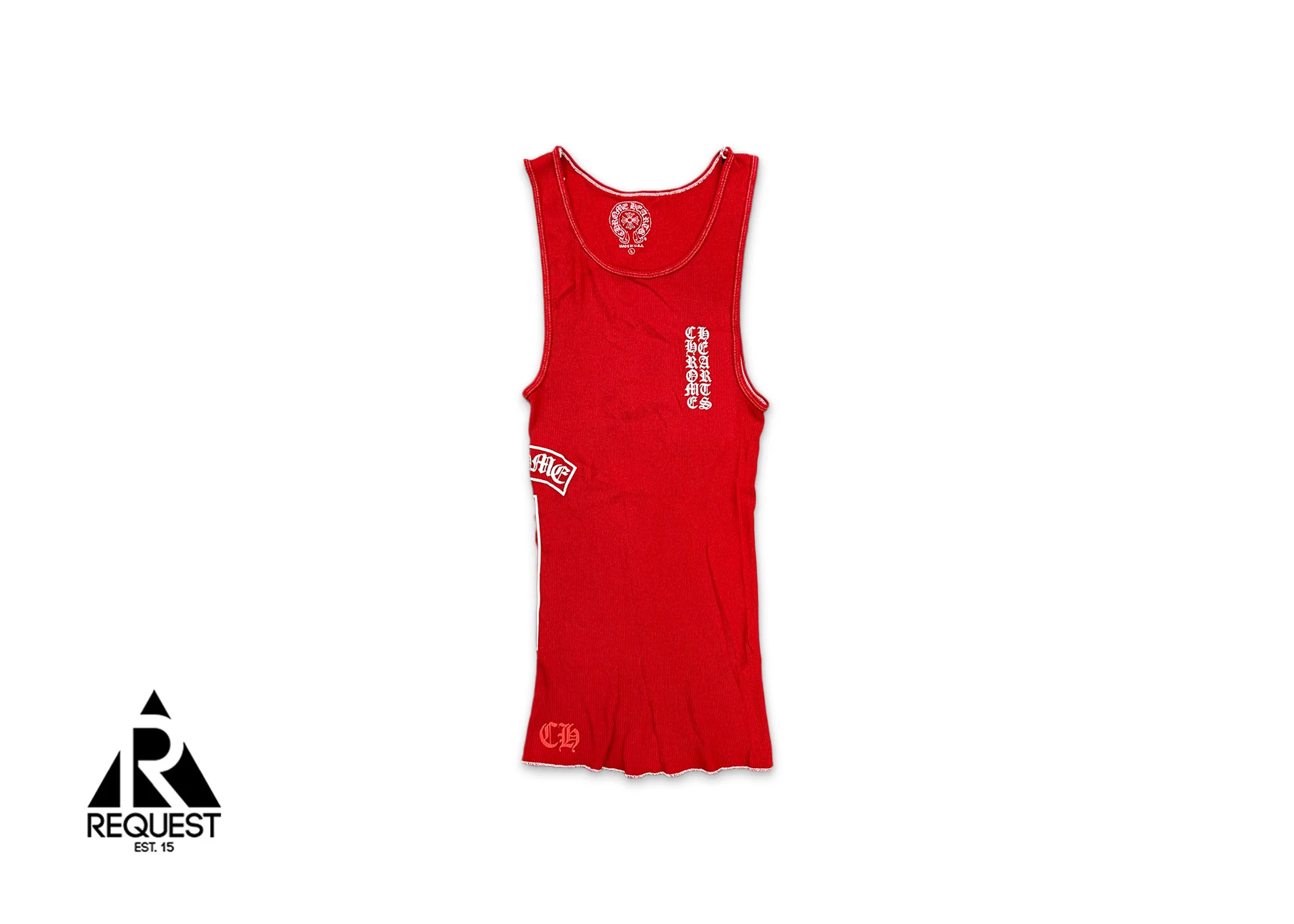 Rib Tank Top "Red/White"