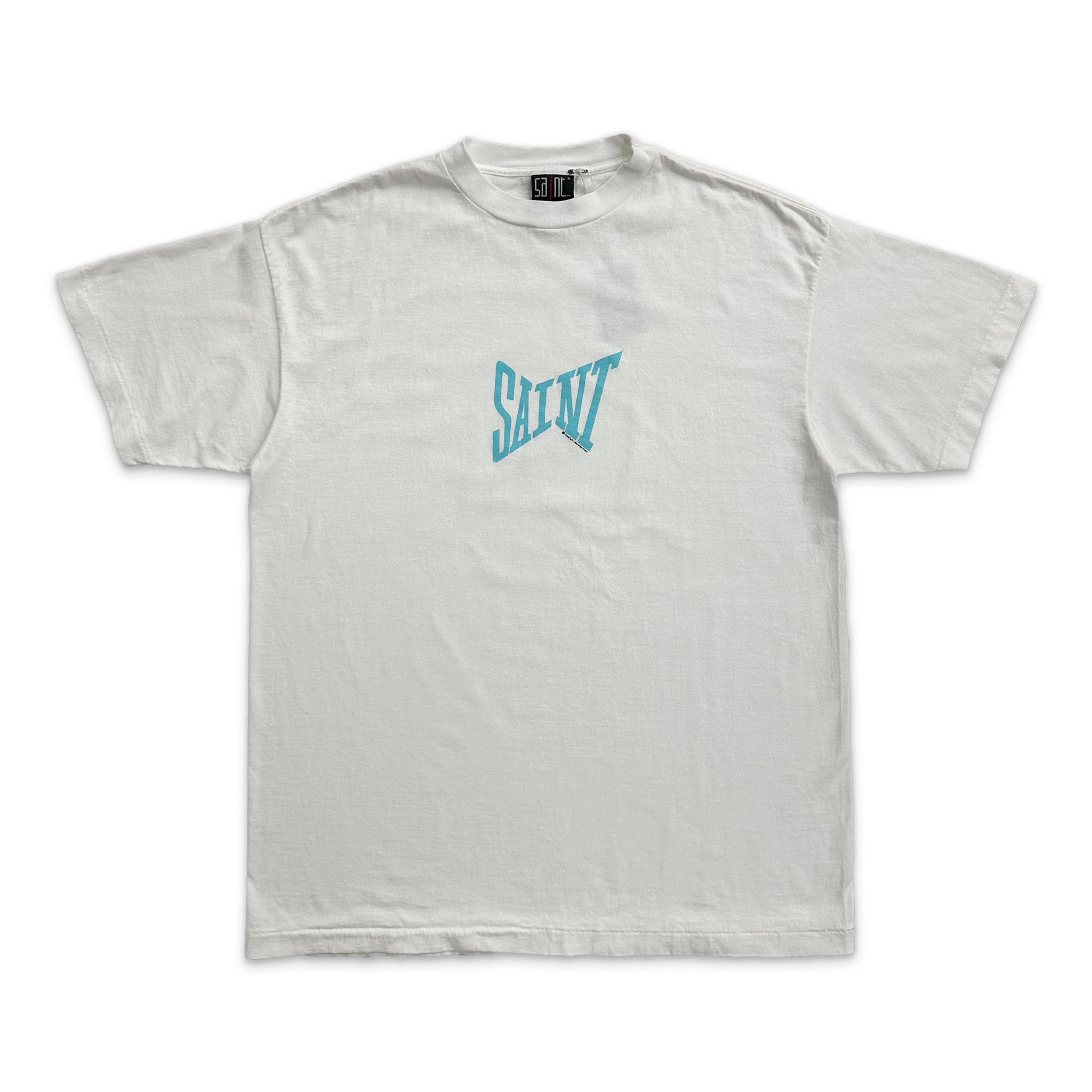 Ribbon Tee "White/Blue"