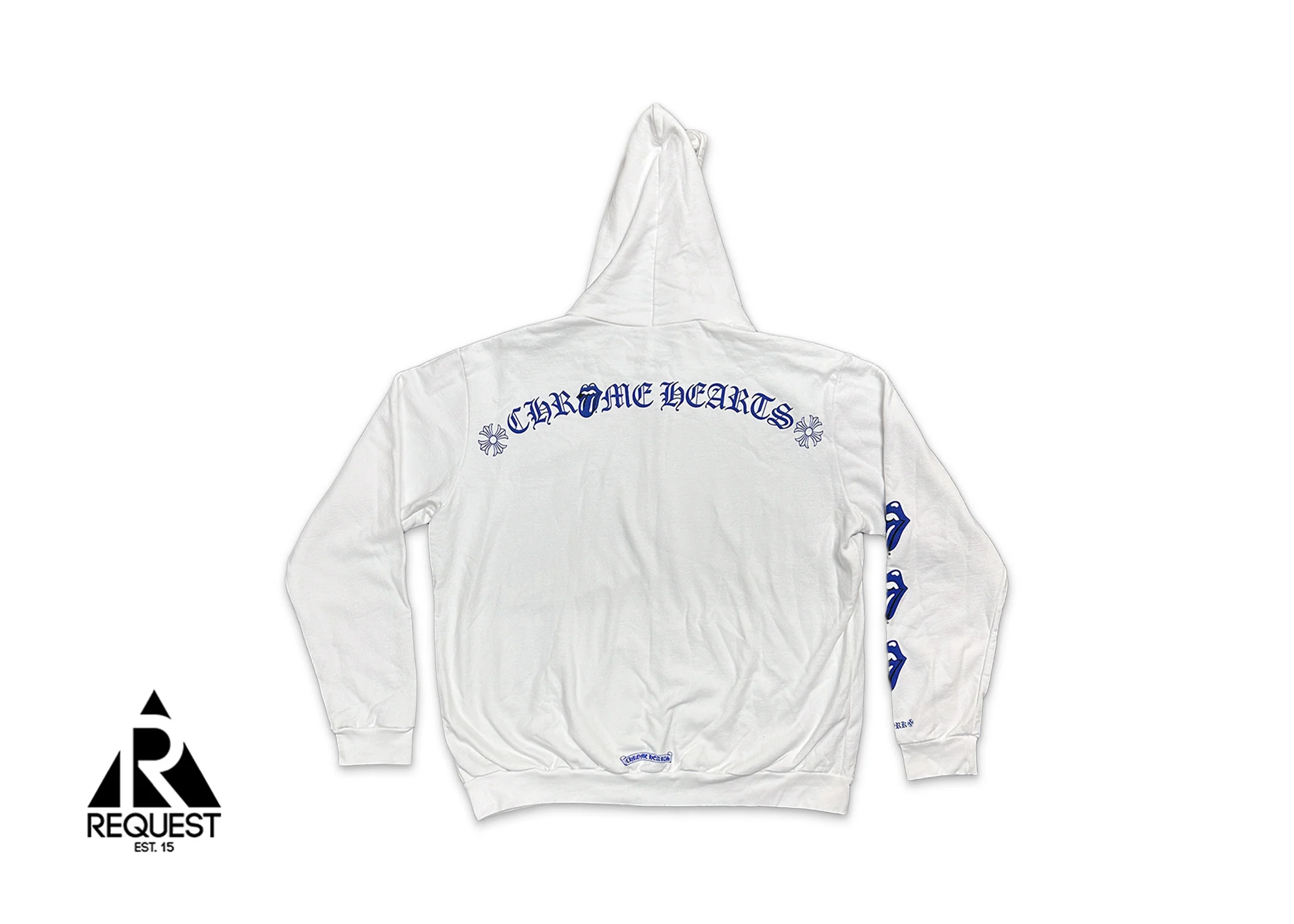 Rolling Stones Zip Up Hoodie 2024 "White/Blue" - Image 2