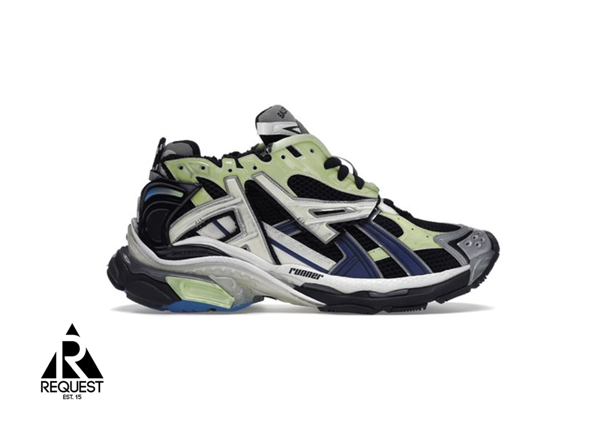 Runner "Green Blue Black Grey"
