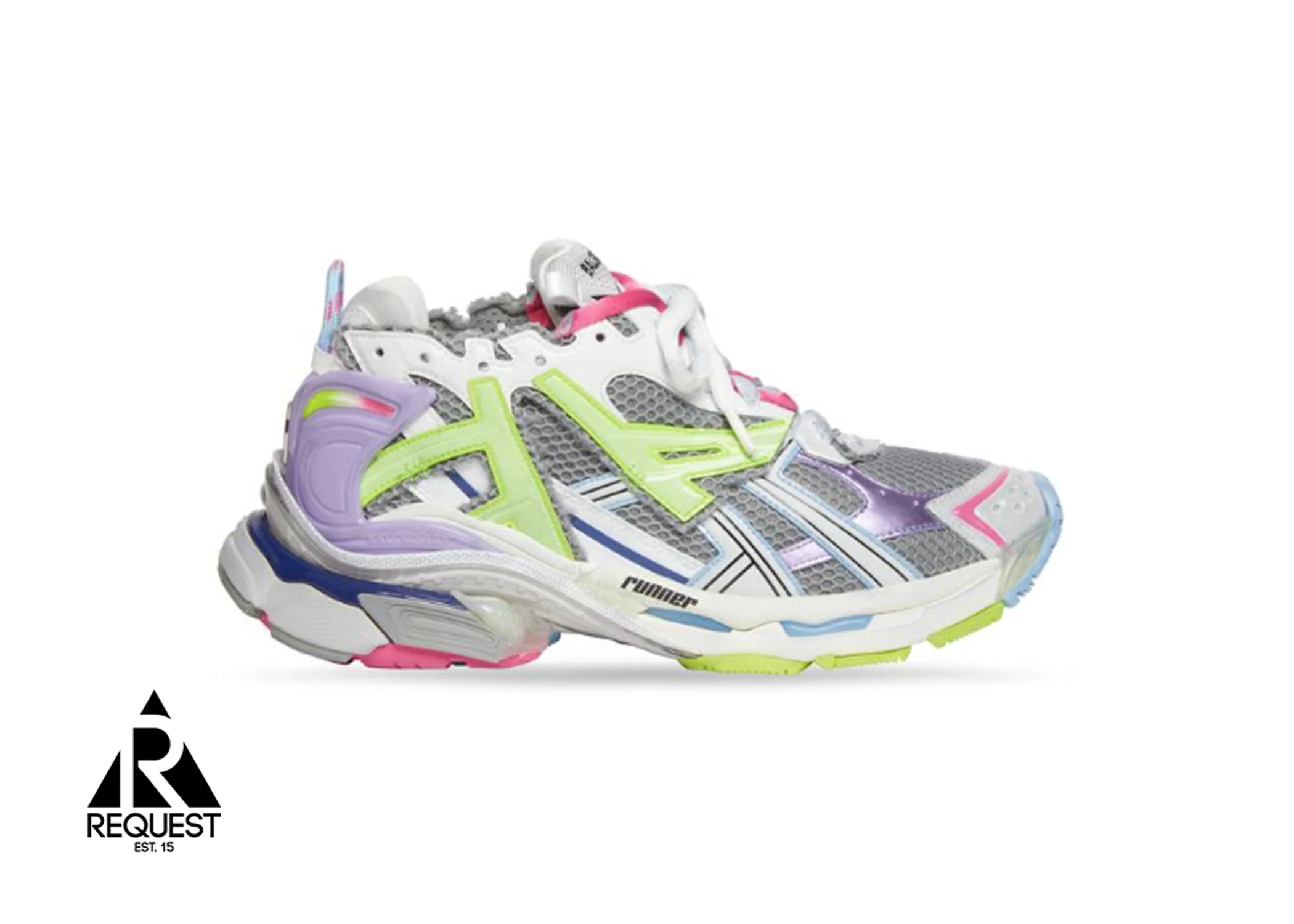 Runner "Grey Purple Yellow White"