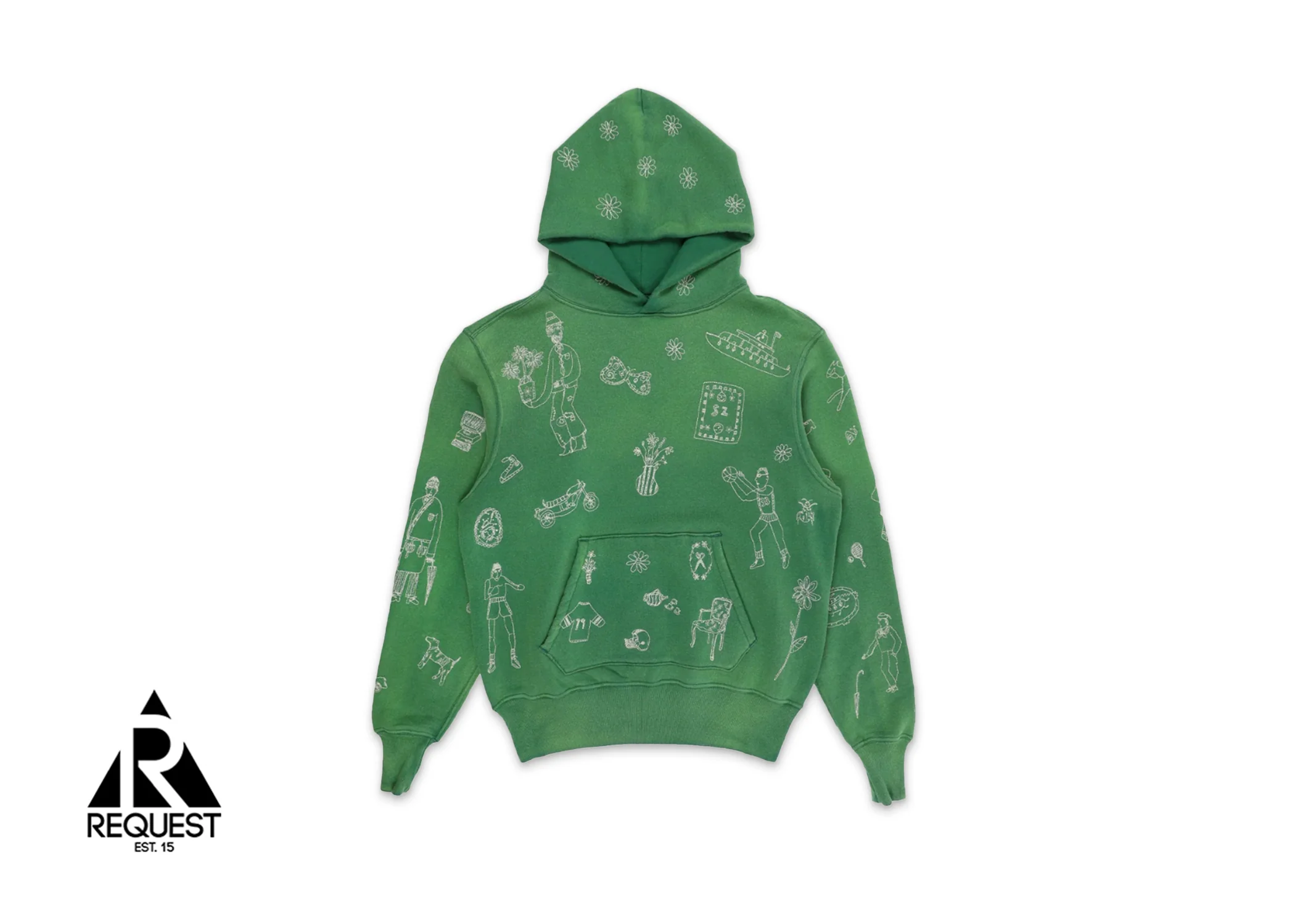 Samuel Zelig Commune Hoodie "Vintage Green"
