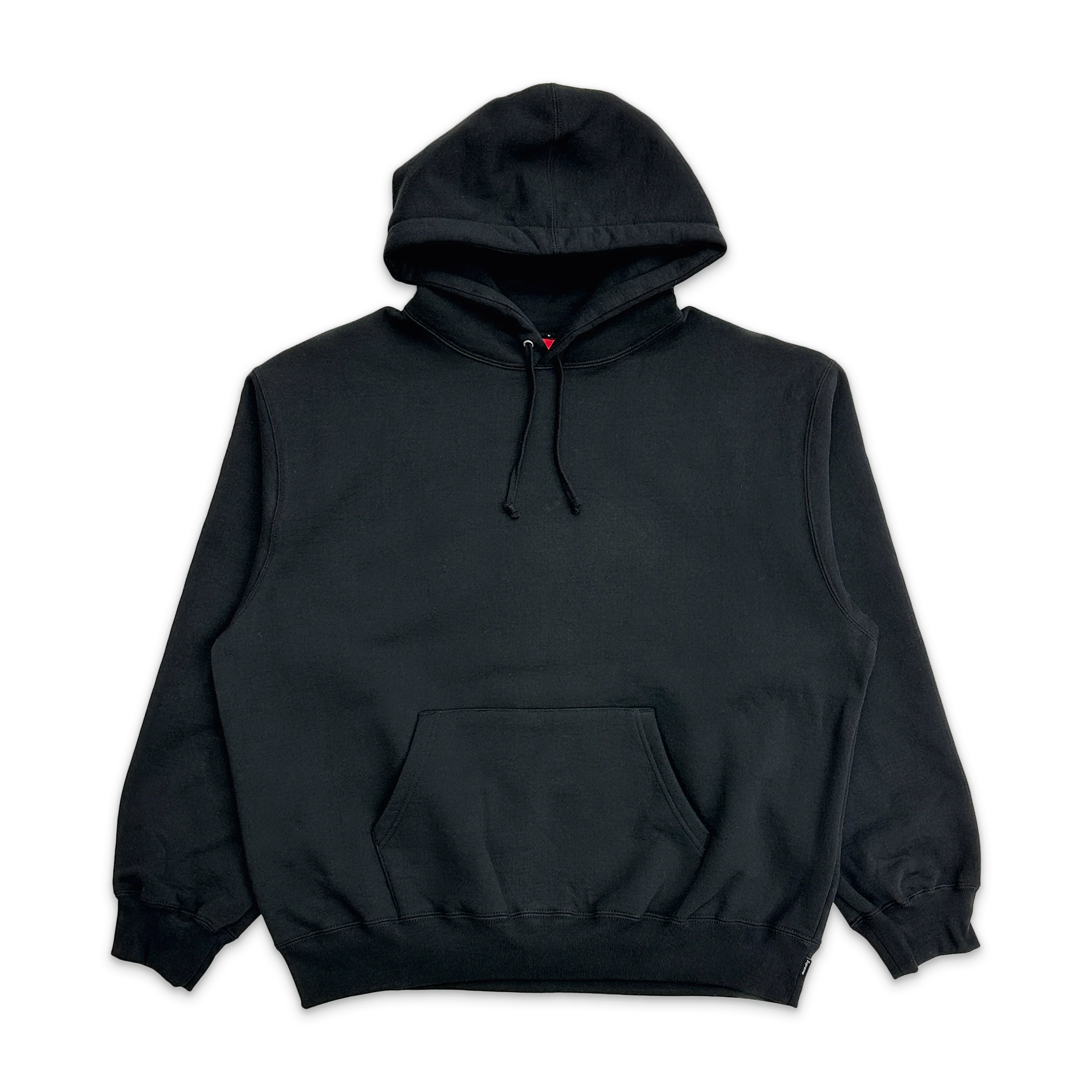 Satin Appliqué Hooded Sweatshirt SS26 “Black"