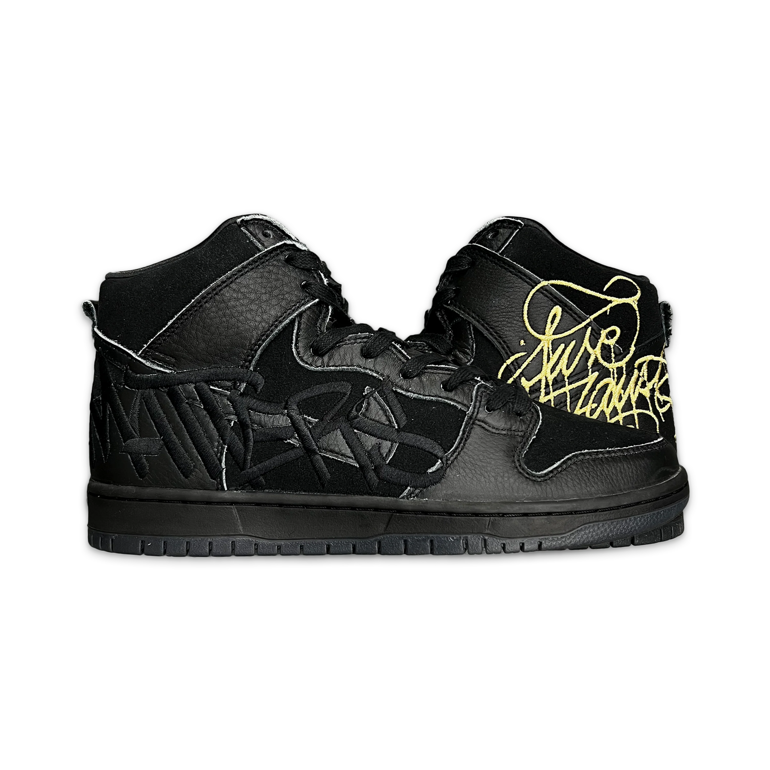 SB Dunk High "FAUST Black Gold"
