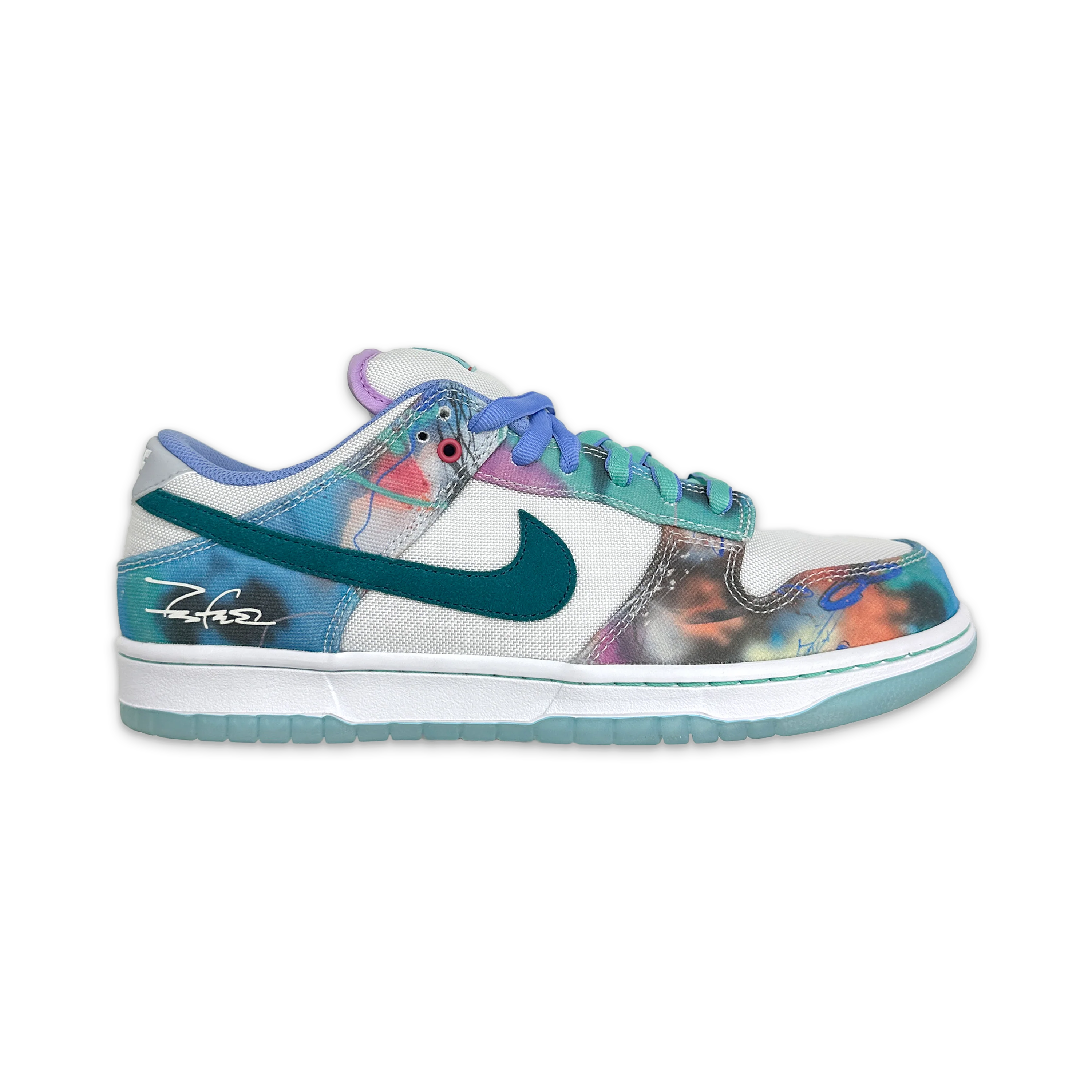 SB Dunk Low "Futura Laboratories Bleached Aqua"