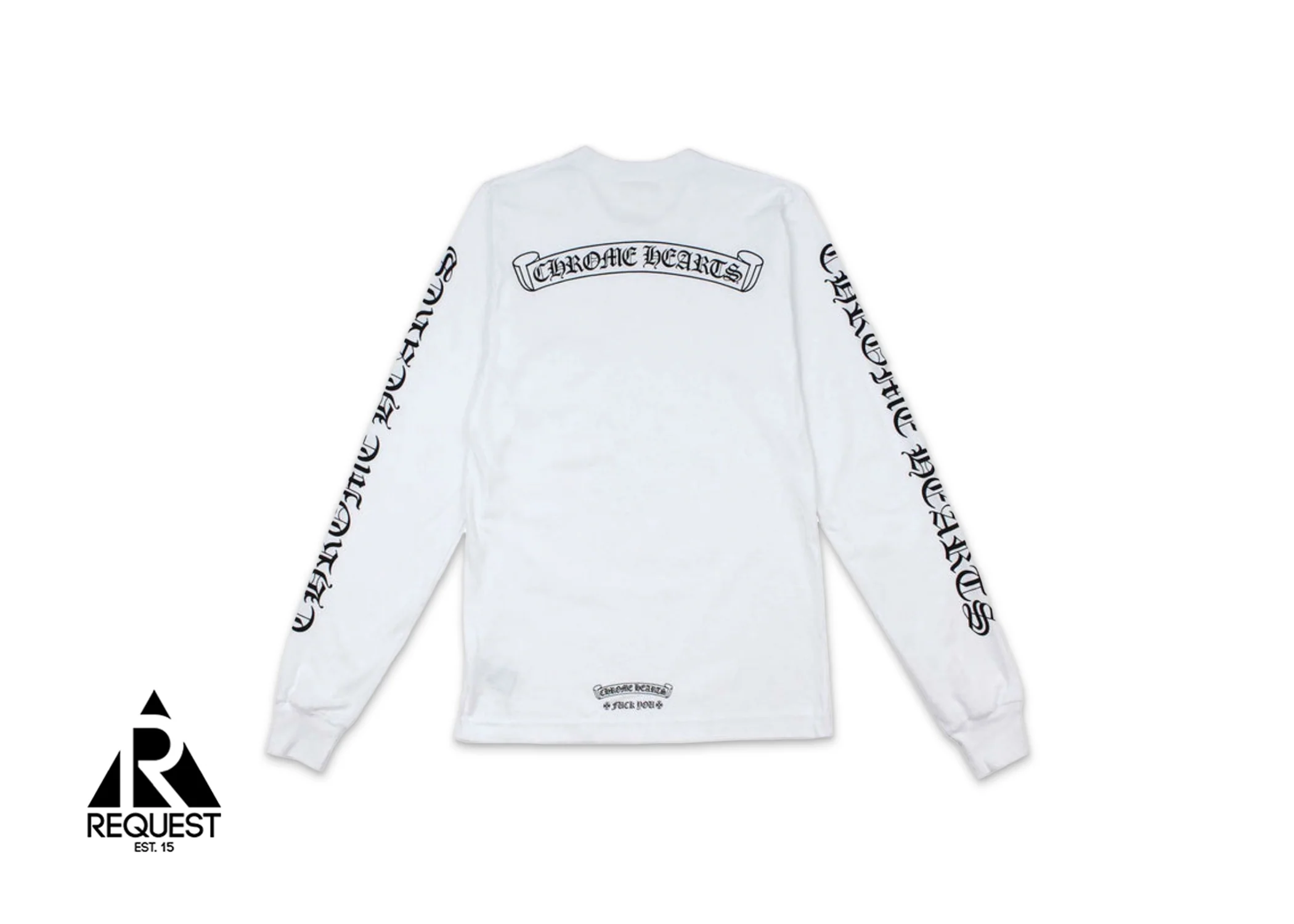 Scroll FU L/S Tee "White" - Image 2