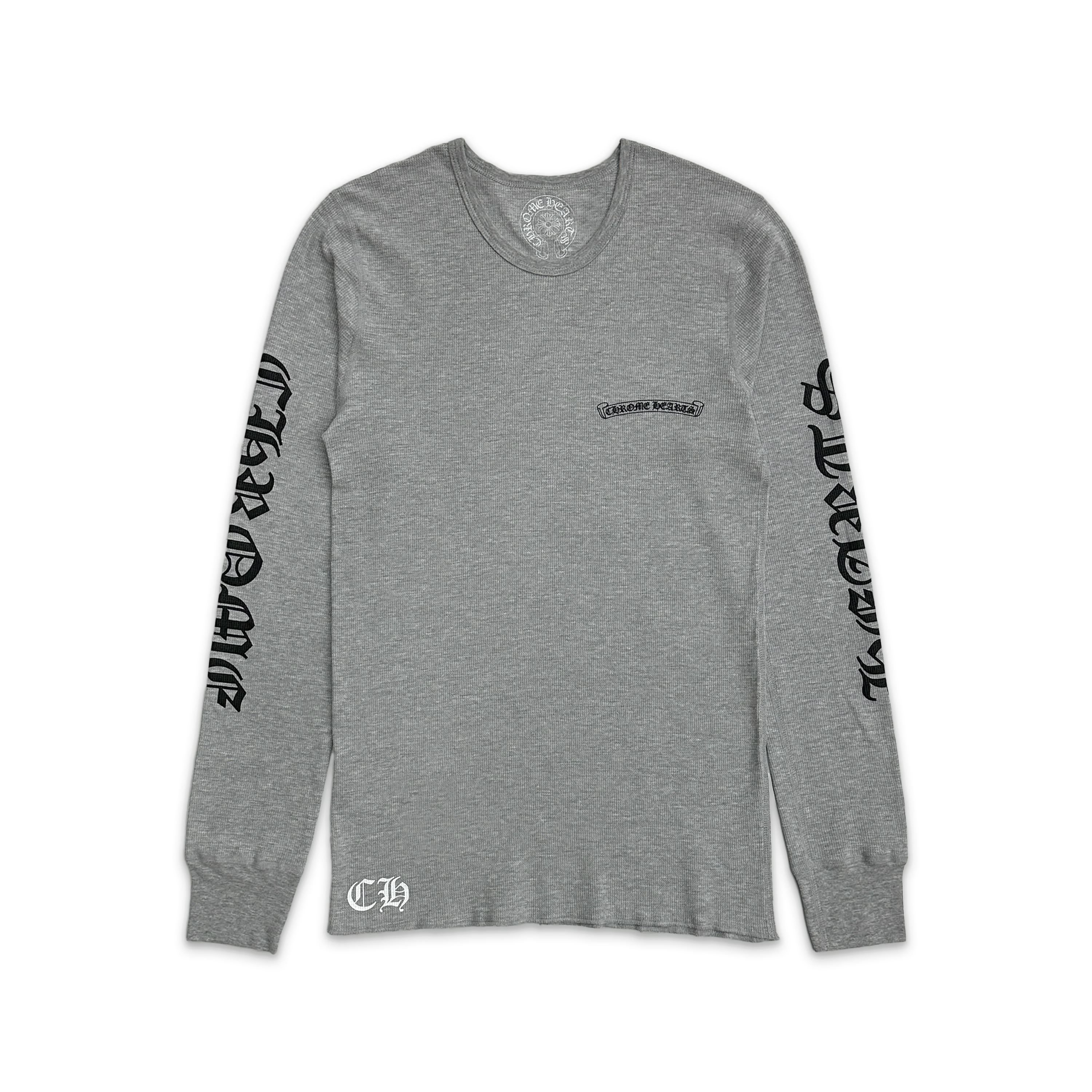 Scroll Logo Thermal L/S Tee "Grey"