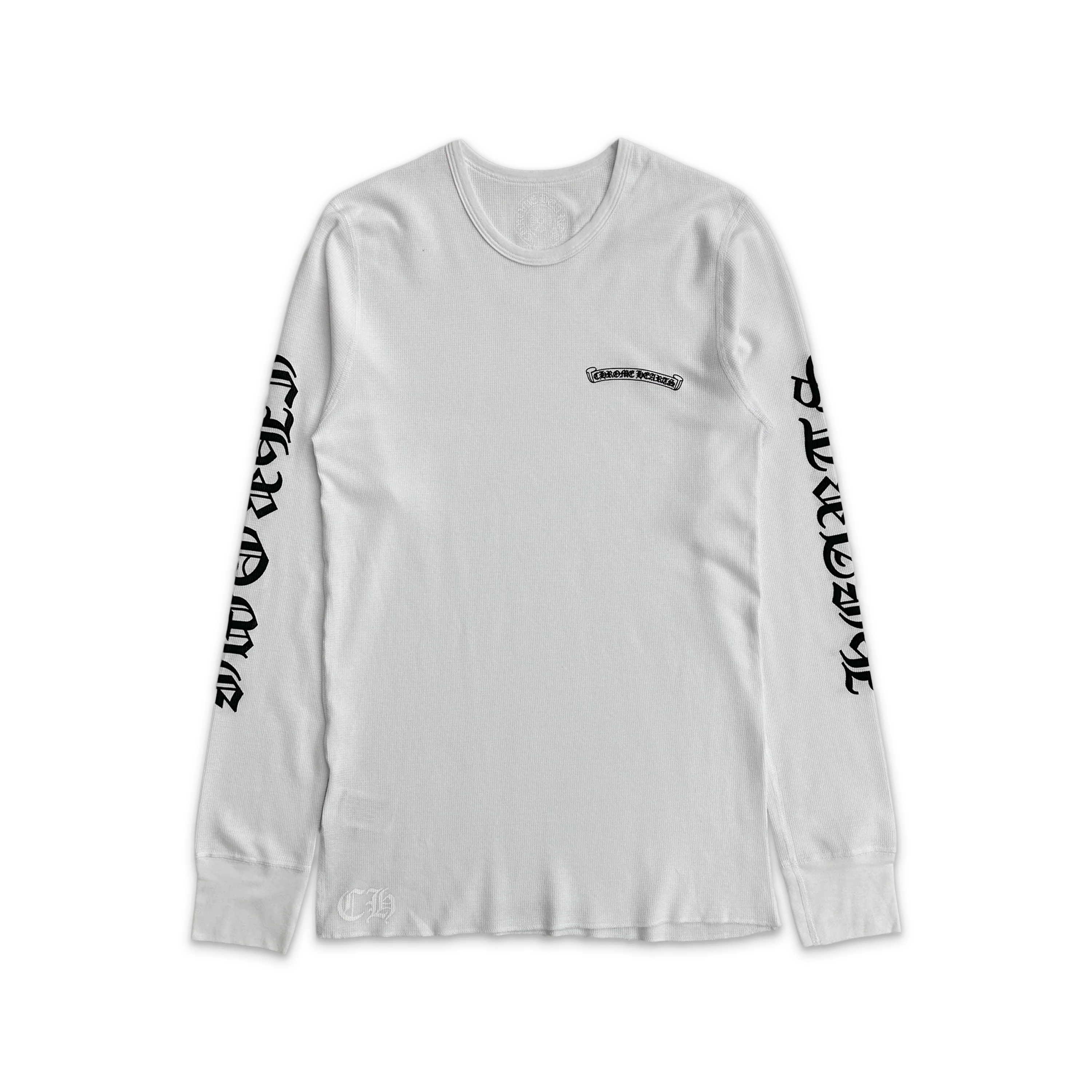 Scroll Logo Thermal L/S Tee "White"