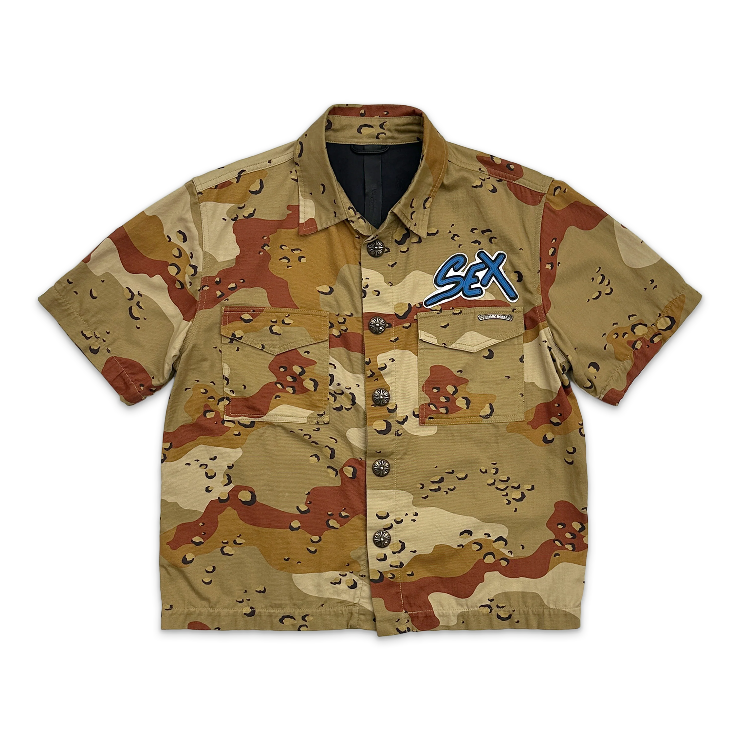 Sex Records Button Up Shirt "Desert Camo"