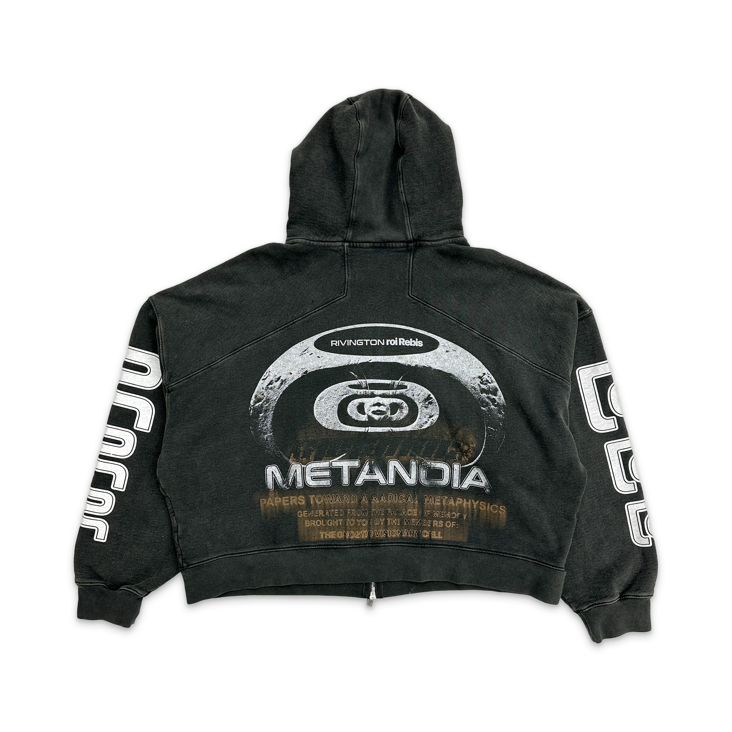SF Institute CVA Zip Up Hoodie "Black/White" - Image 2