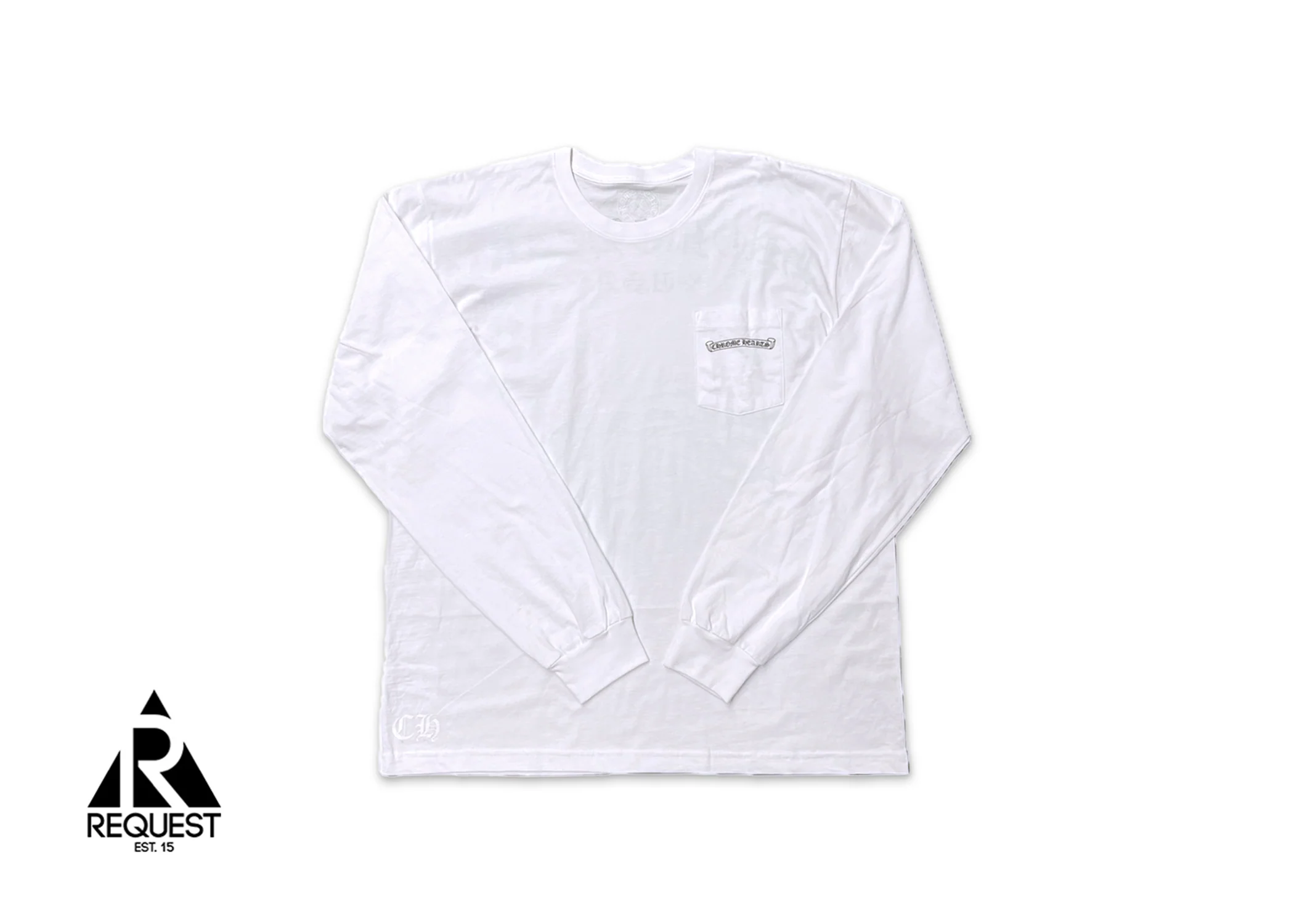 Shoulder Logo L/S Tee "White"