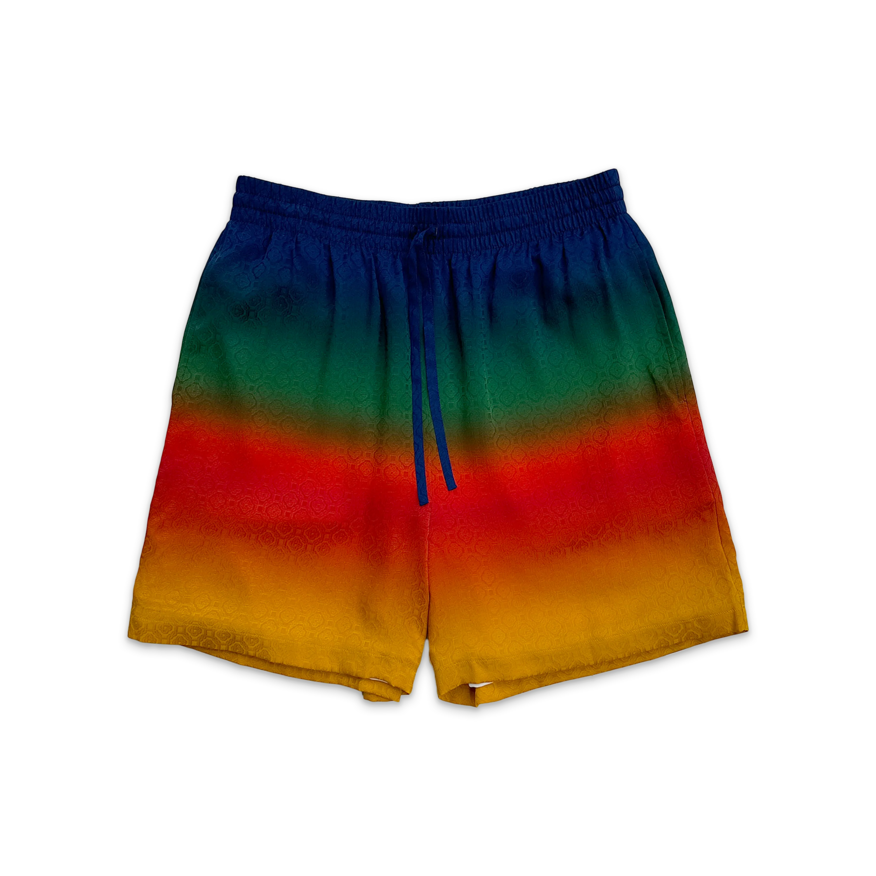Silk Monogram Shorts "Peace Gradient"