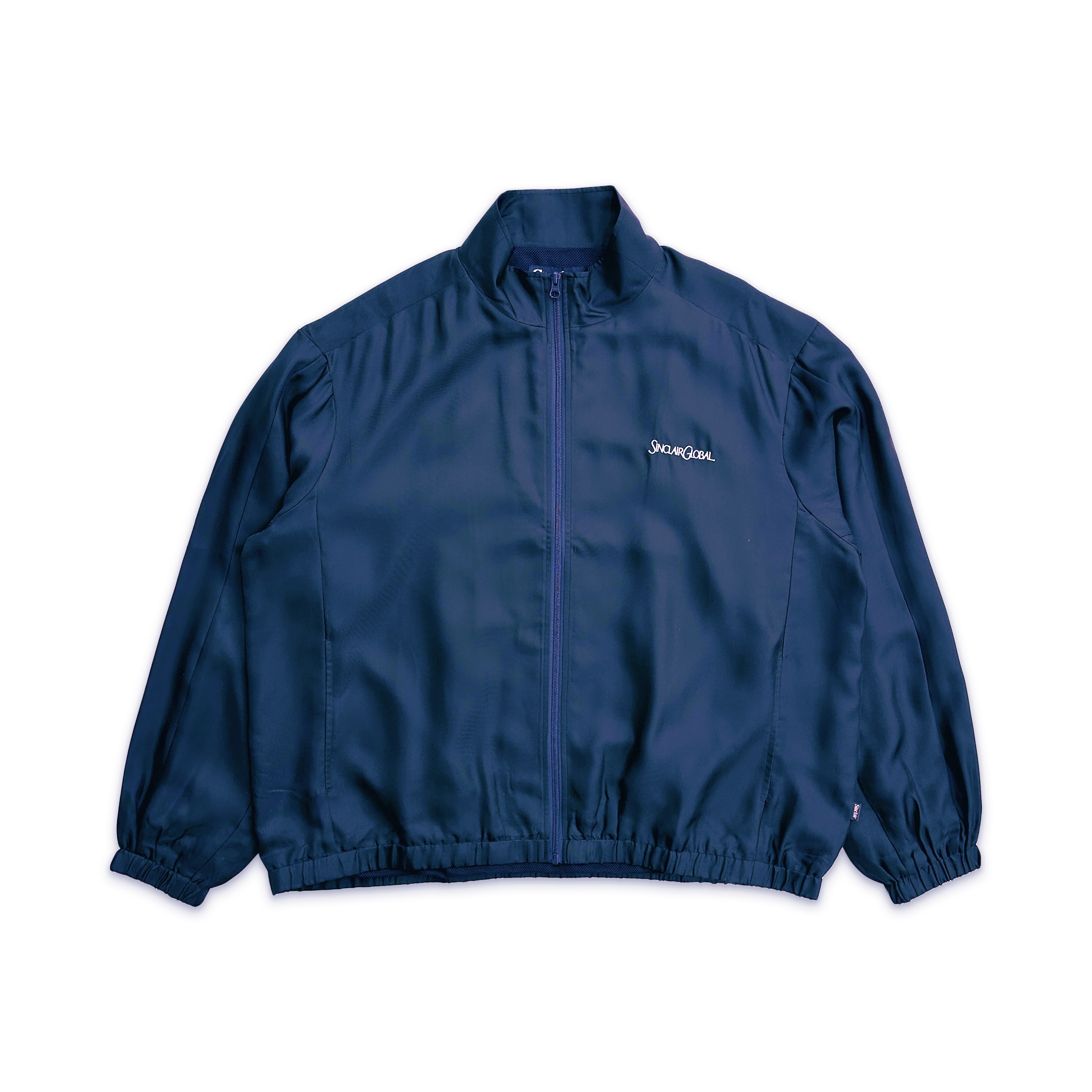 Silk Track Jacket "Navy"