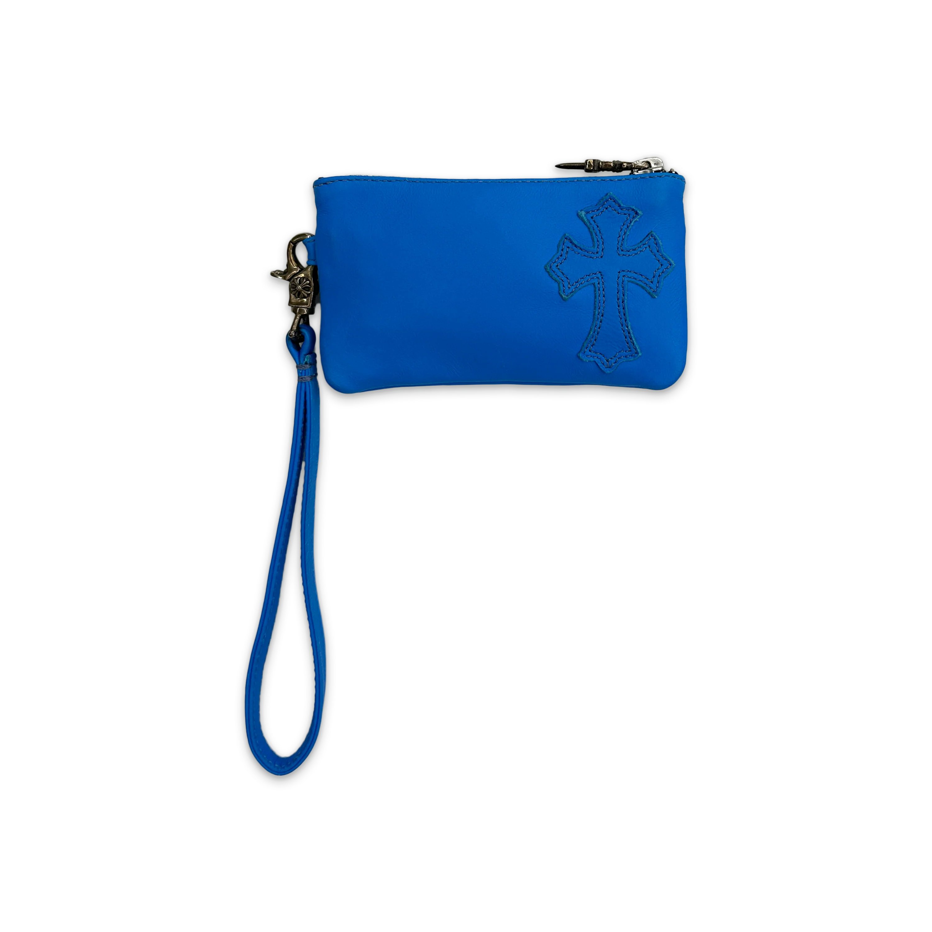 Single Cross Zip Wallet "Blue"