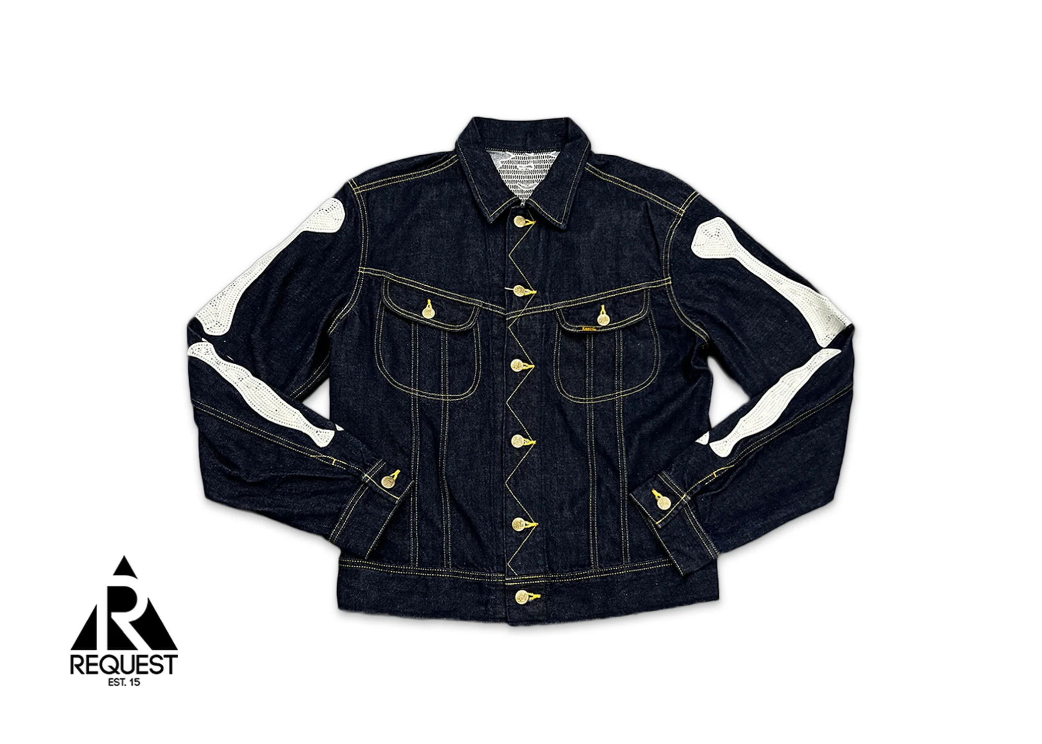 Skeleton Denim Jacket "Indigo"