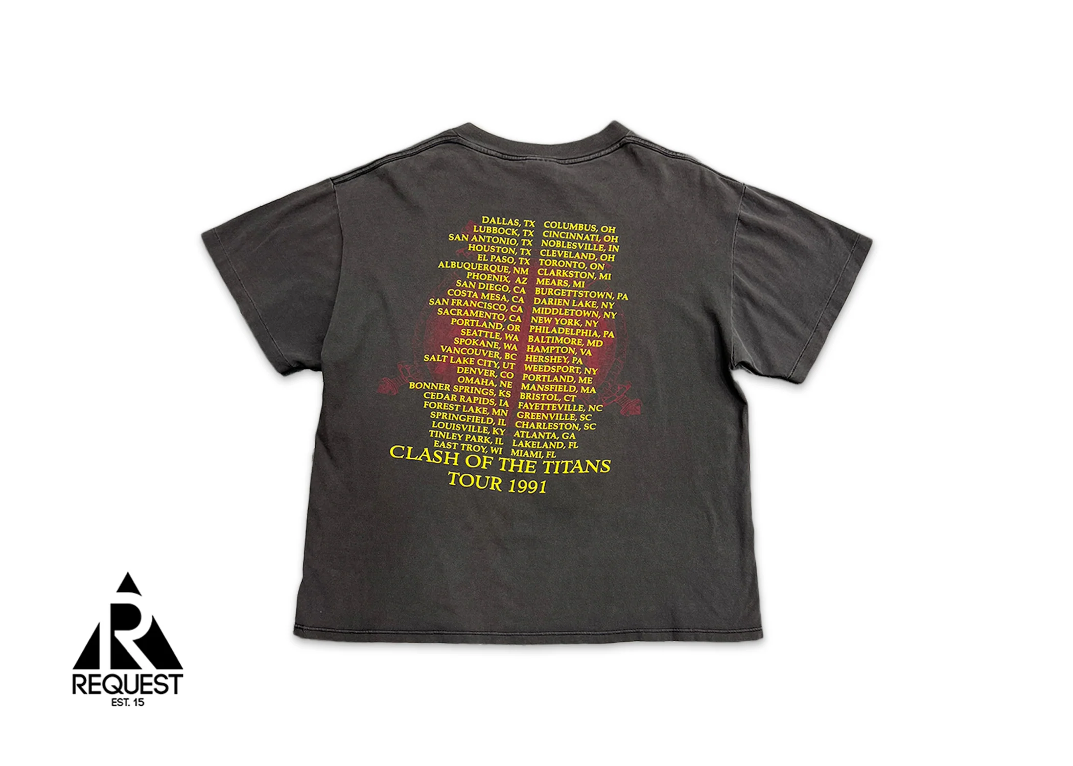 Slayer 1991 Clash Of The Titans Tee - Image 2