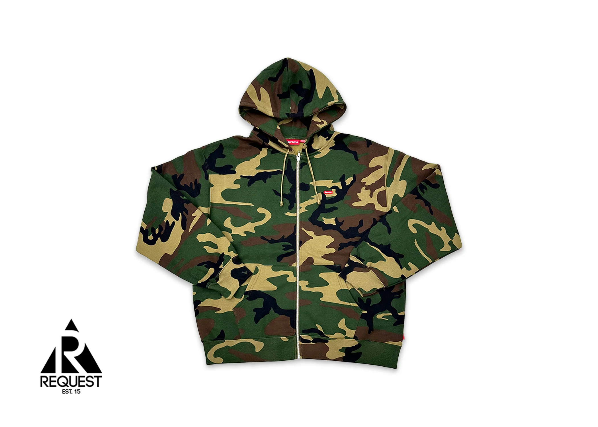 Small Box Logo Zip Hoodie FW24 "Woodland Camo"