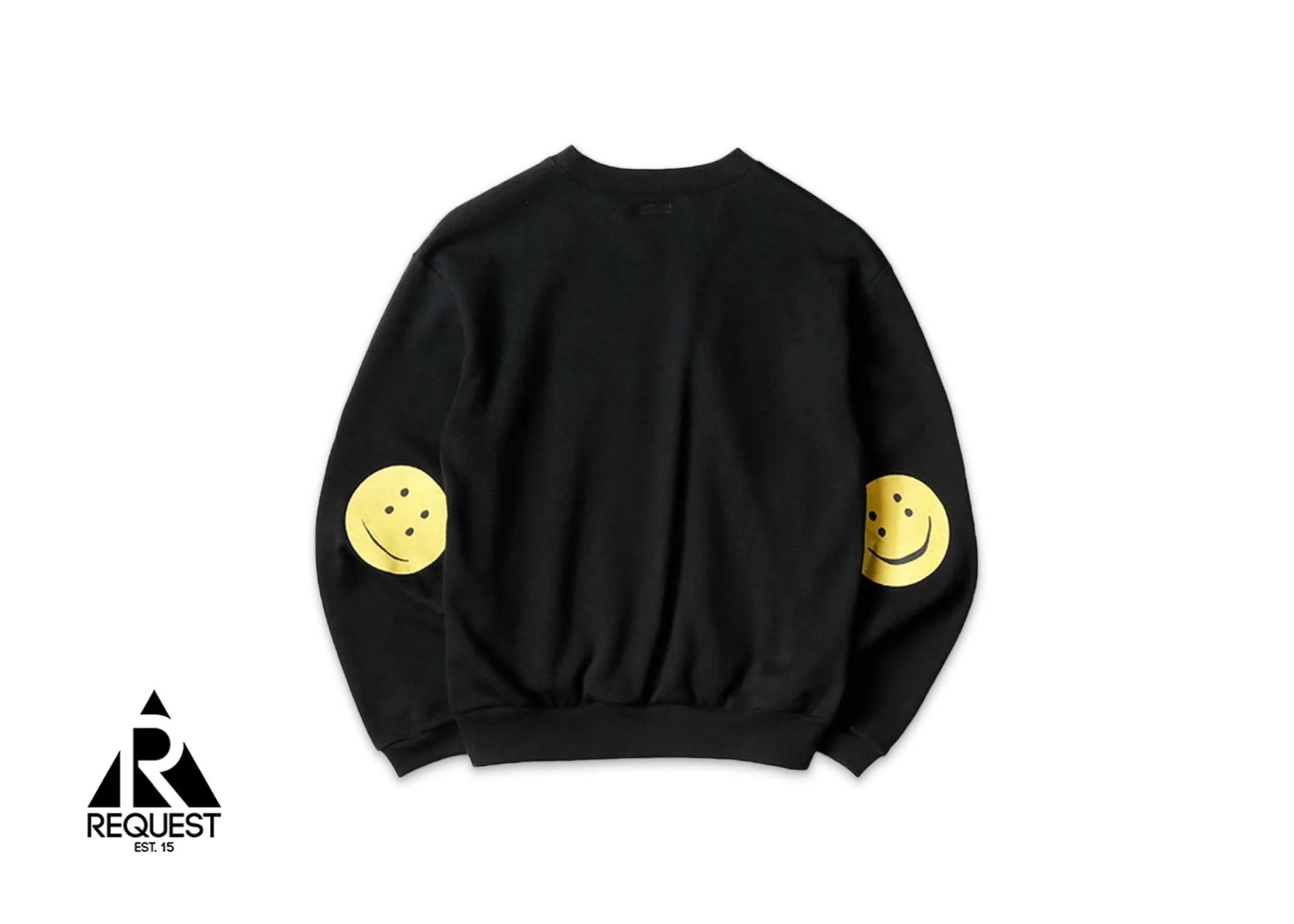 Smiley Face Crewneck "Black" - Image 2