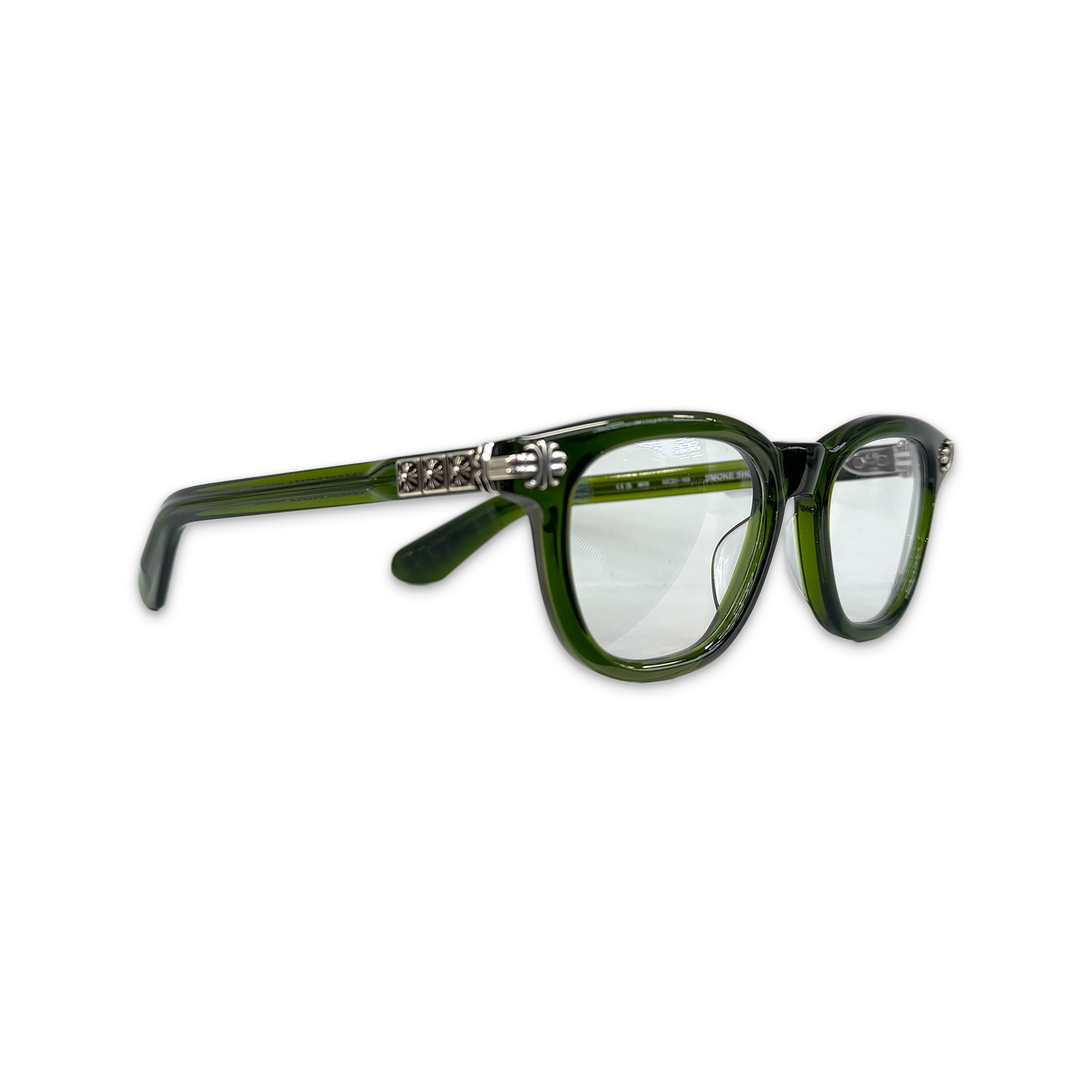 Smoke Show Glasses "Translucent Green/Silver" - Image 2