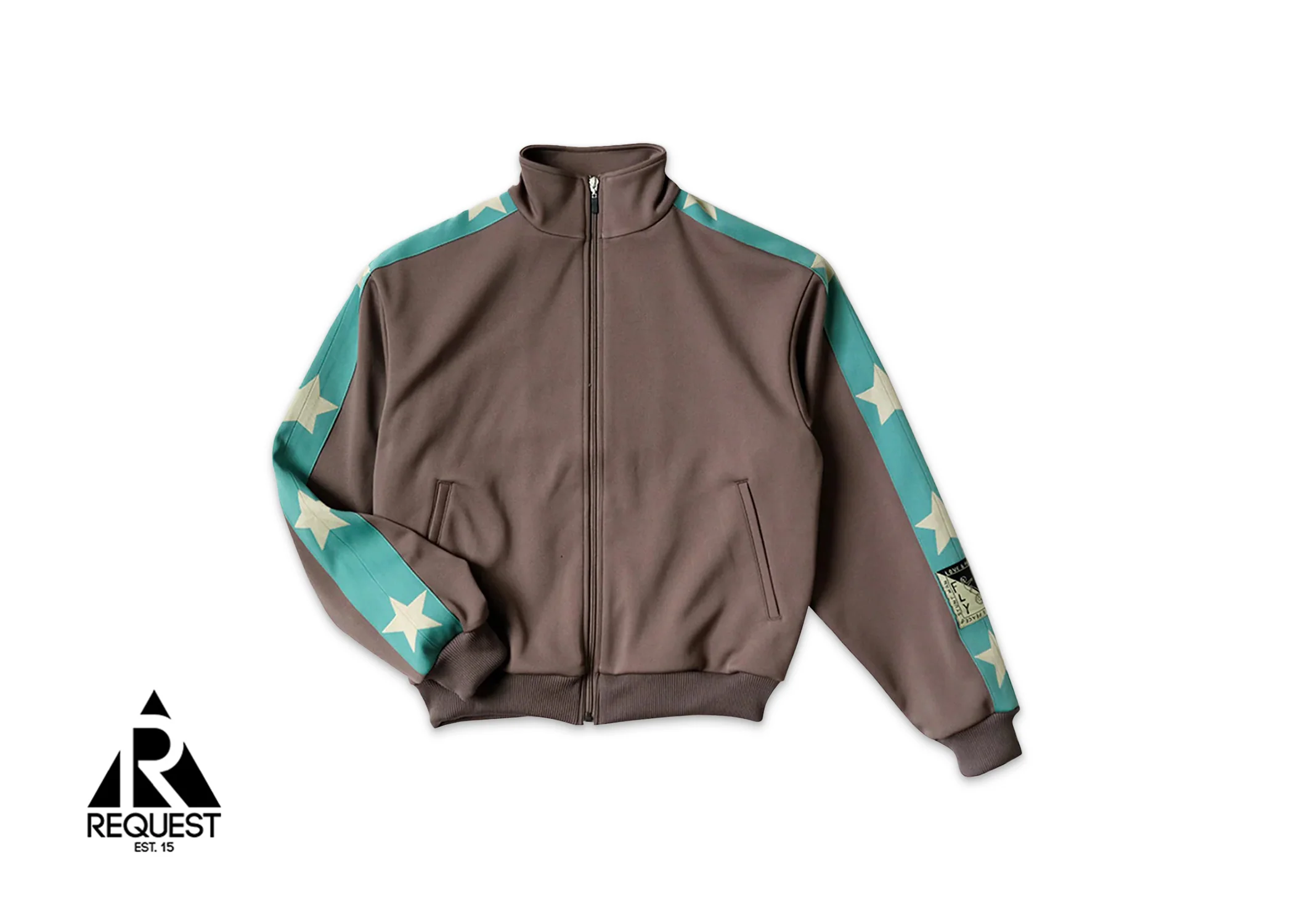 Smooth Stuntman Track Suit Jacket "Brown/Teal"