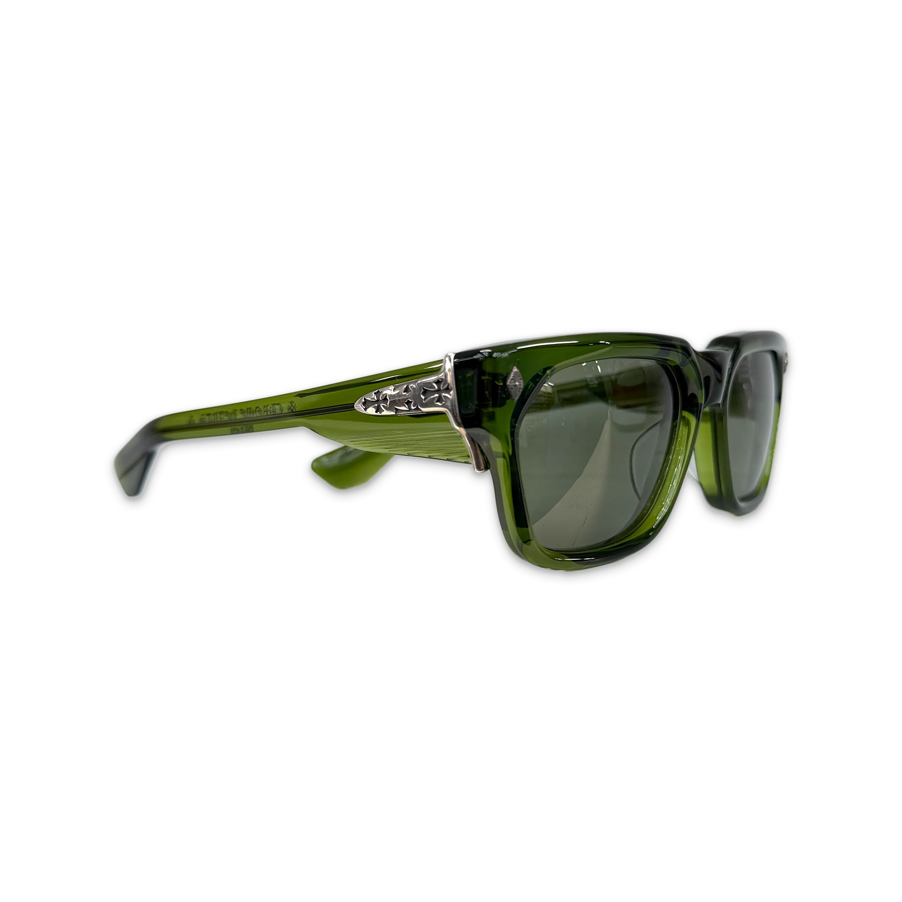 Sniffer Sunglasses "Translucent Green/Silver" - Image 2