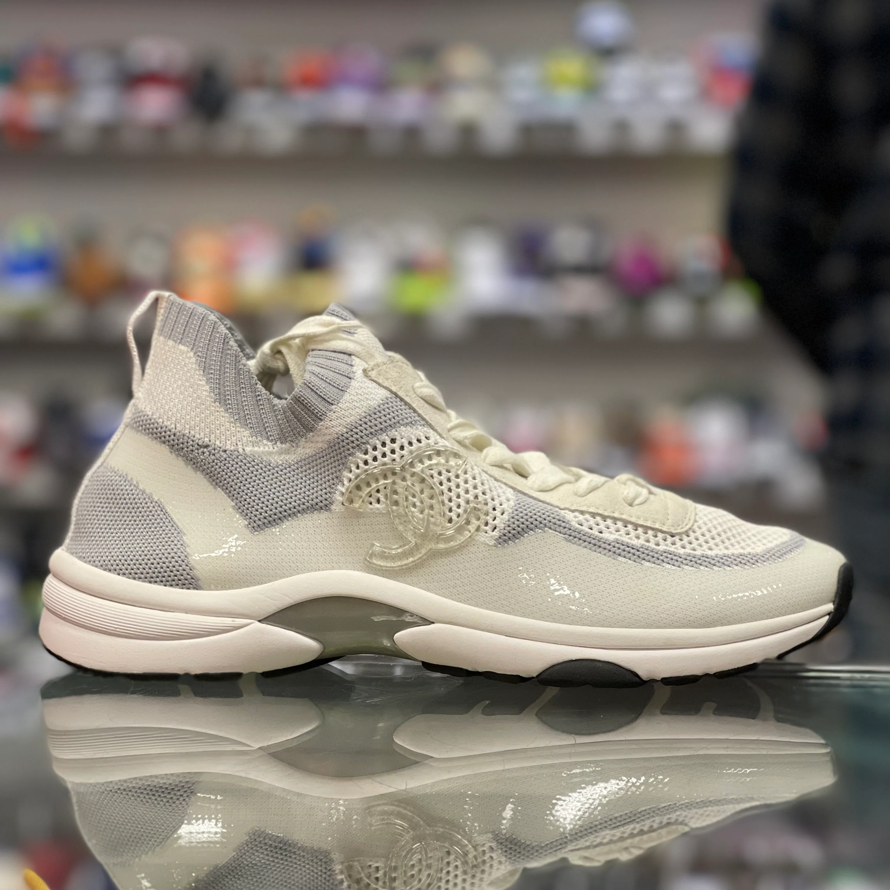 Sock Trainer “Grey White” - Image 2