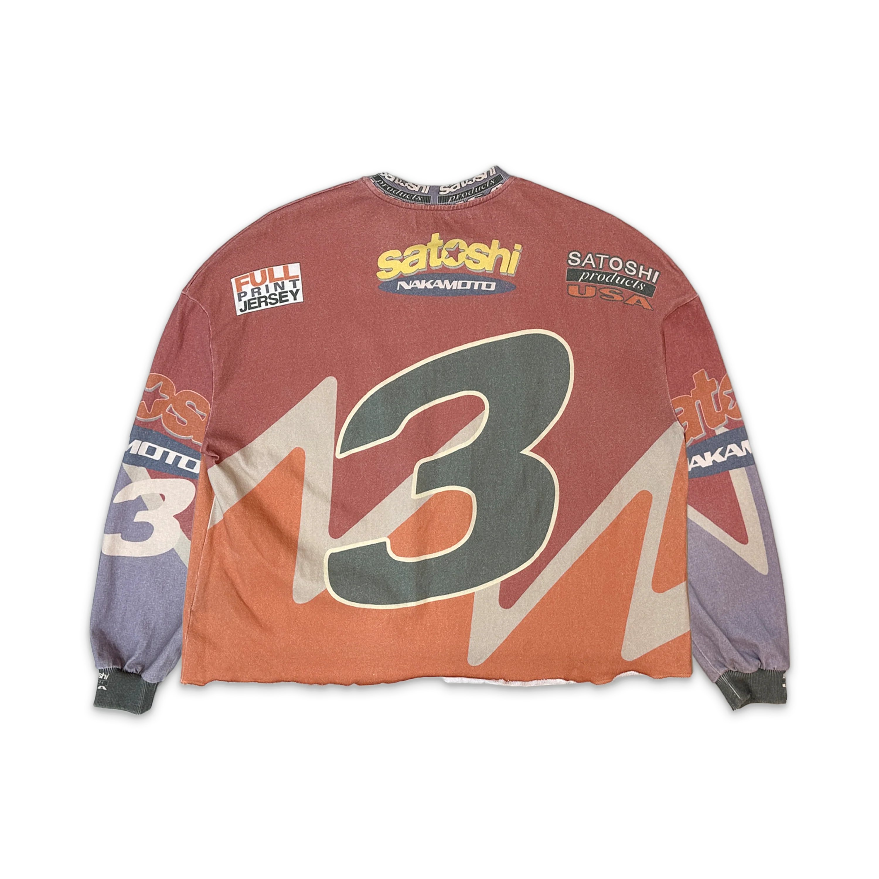 Speedway L/S Jersey "Red/Orange" - Image 2
