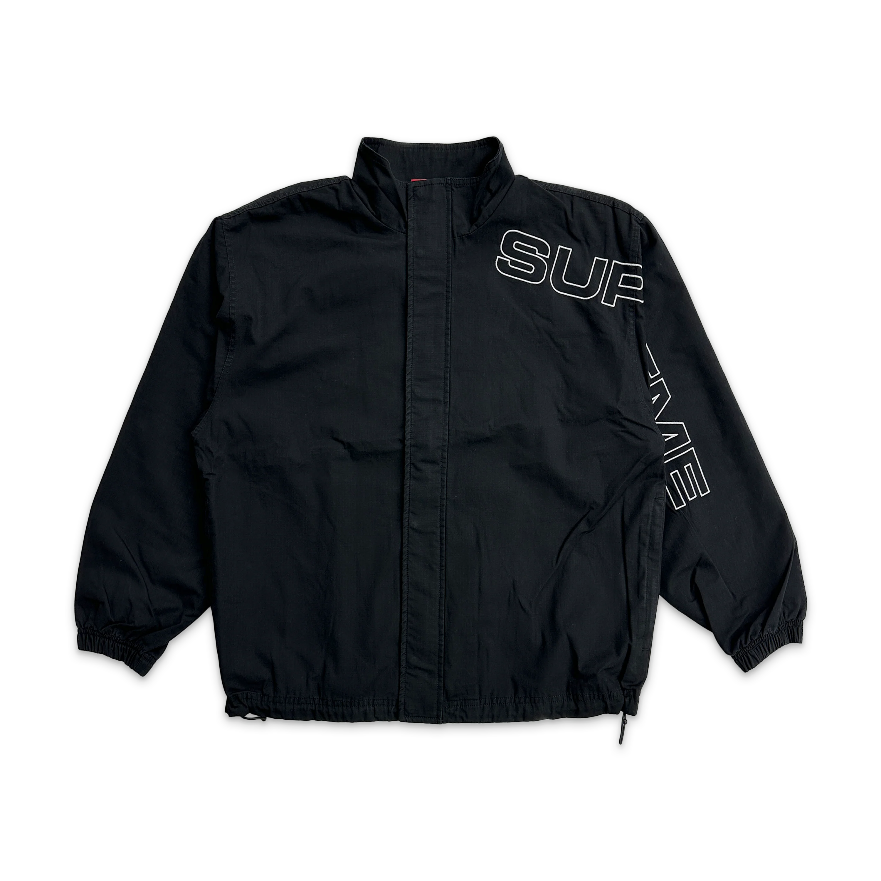 Spellout Ripstop Track Jacket FW25 "Black"