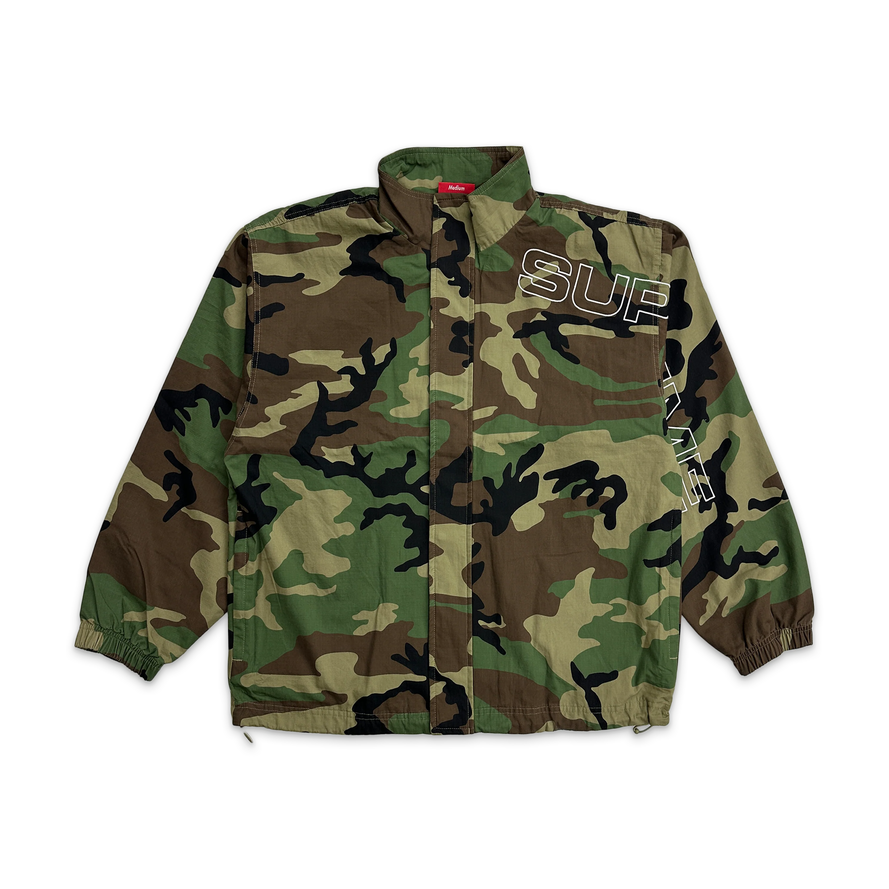 Spellout Ripstop Track Jacket FW25 "Woodland Camo"